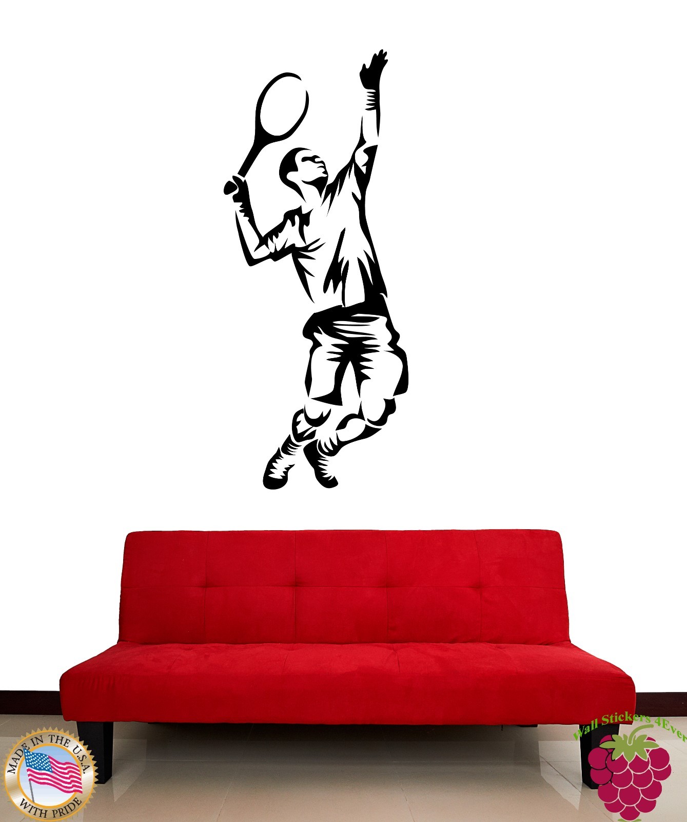 Wall Stickers Vinyl Decal Tennis Sport Athlete (z1126)