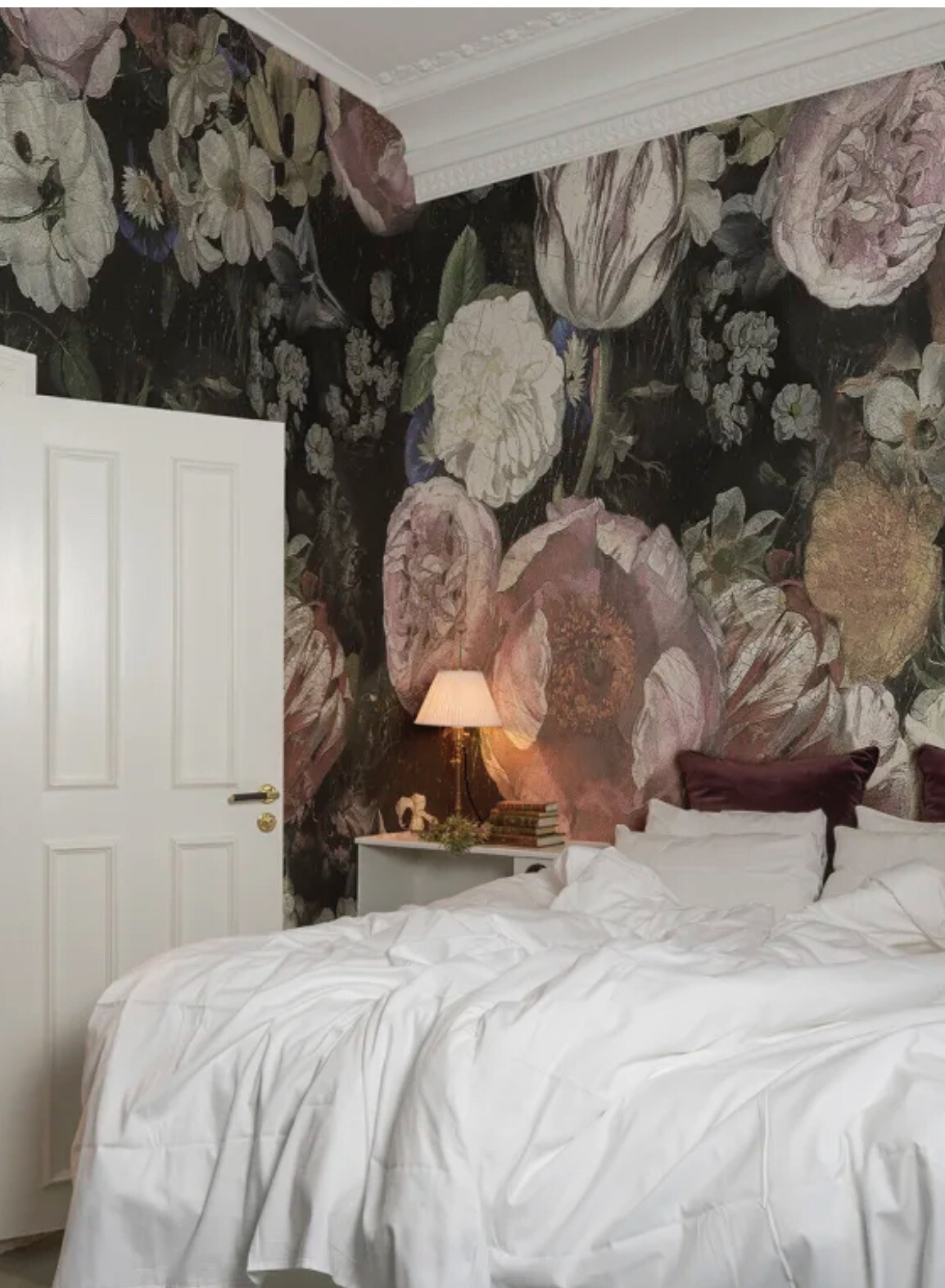 Dark Floral Wallpaper – Large Wall Mural – Rebel Walls