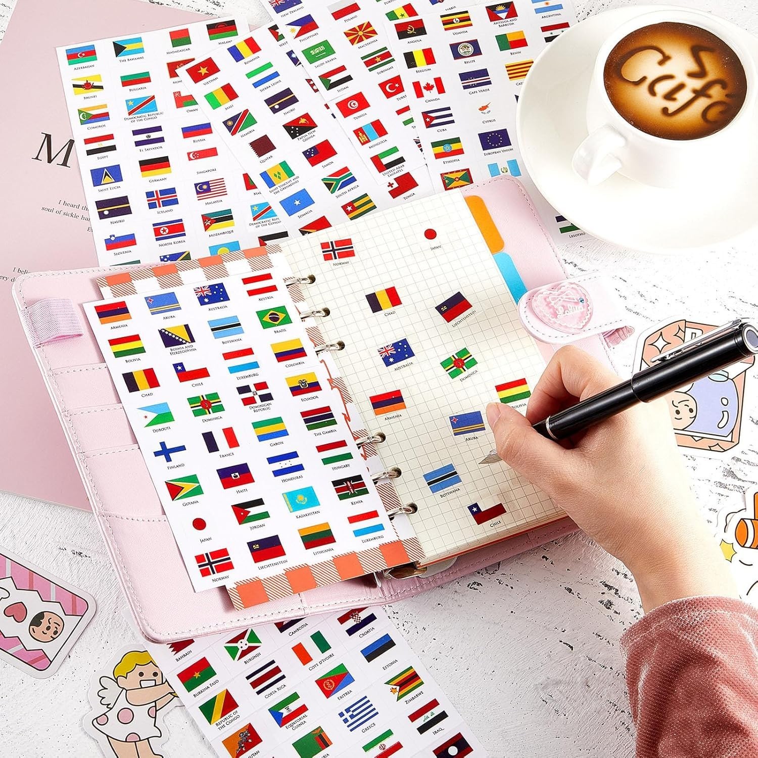 Outus World Flag Stickers Different Country Flag Stickers Flags of the World Cou