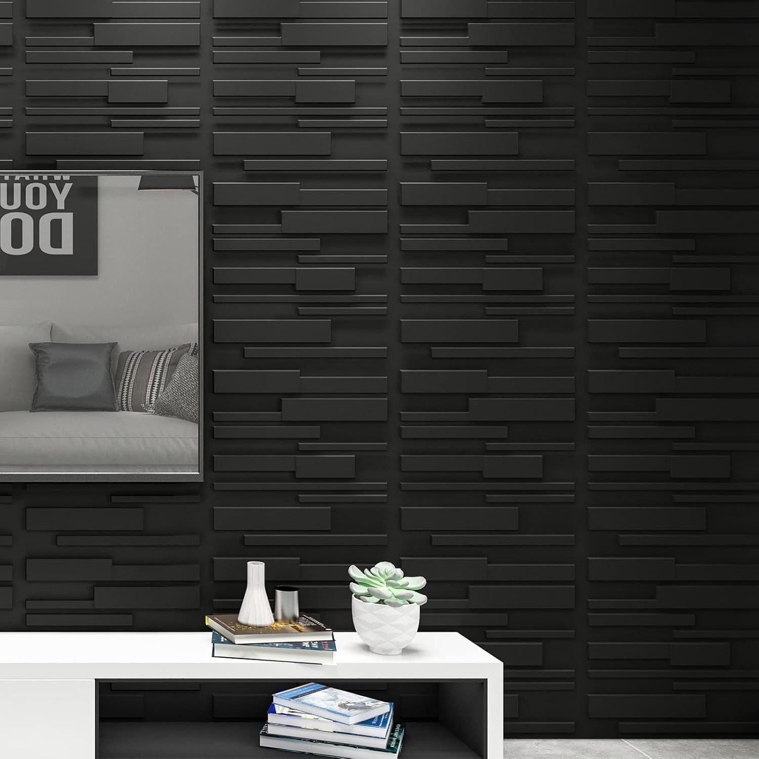 Decorative 3D Wall Panels 12 Pack 19.7" x 19.7" Creative Wall Panel Indoor