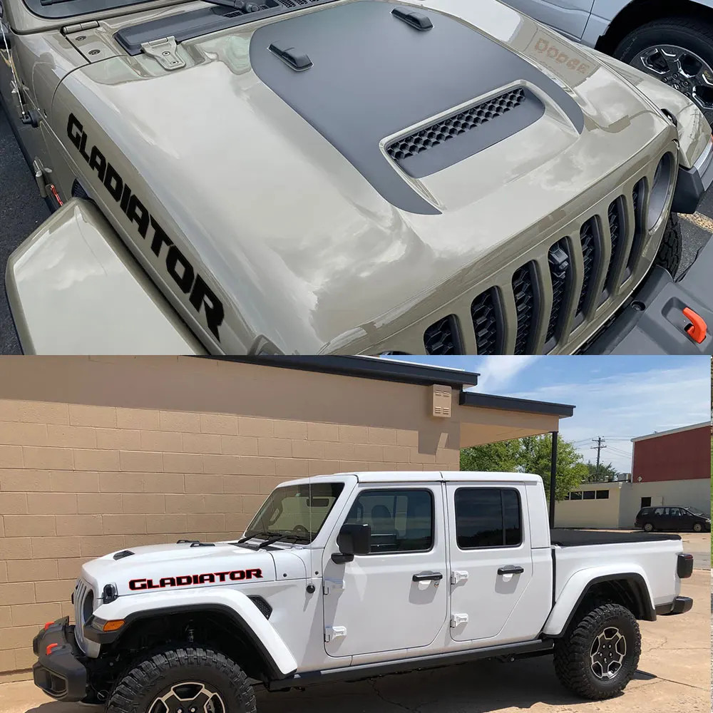 Aftermarket Hood & Side Decal for Jeep Gladiator JT | Engine Hood Truck Sticker
