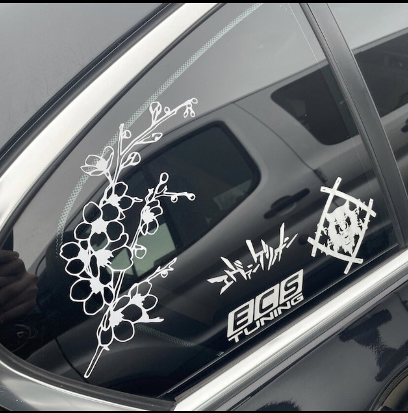 BEAUTIFUL Cherry blossom Vinyl Decal, 9 Inches. PINK*