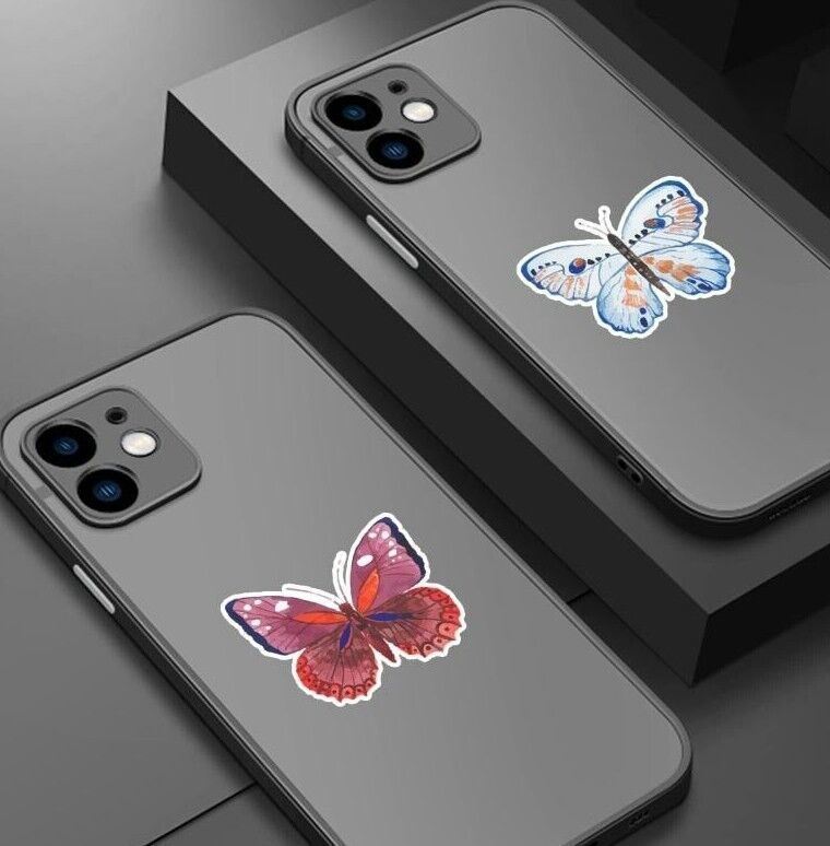 BUTTERFLY Vinyl WATERCOLOR Stickers [A] Butterflies ~ Water Bottle Laptop DECALS