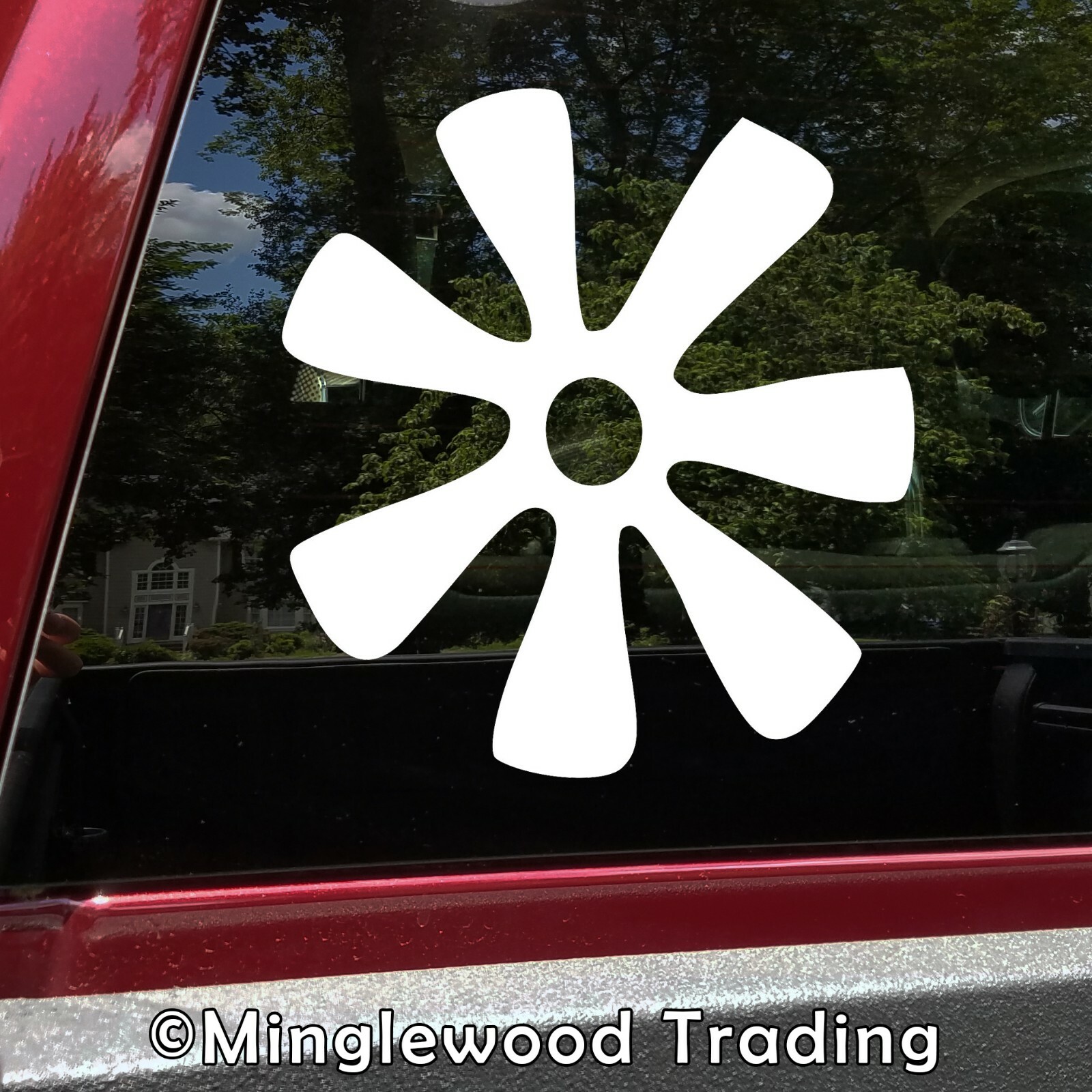 Ananse Ntontan Vinyl Sticker – Adinkra Symbol Spider's Web – Die Cut Decal