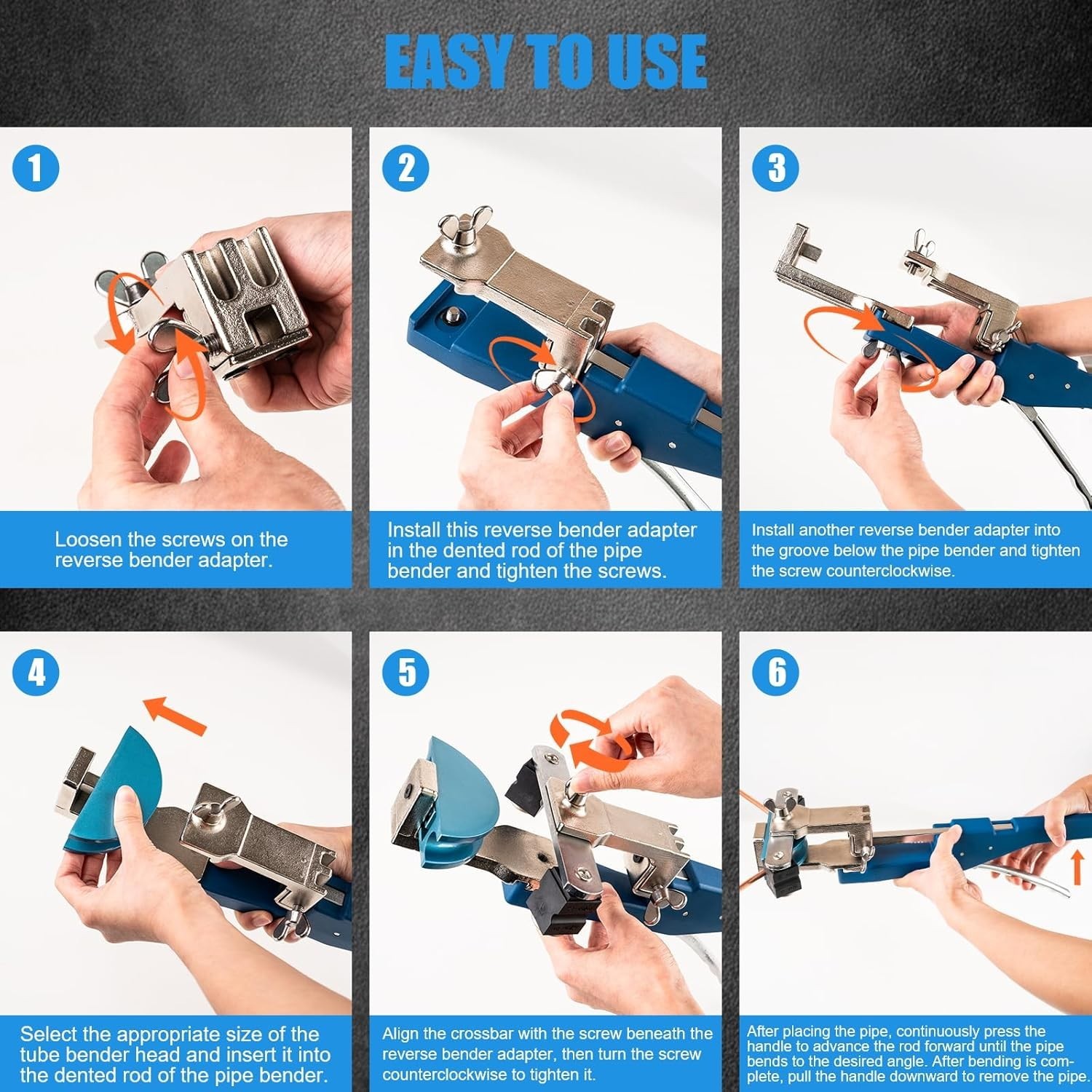 Copper Pipe Bender Tool 15PCS 1/4 -7/8 Tubing Benders HVAC Beaiguna Tools Pipes
