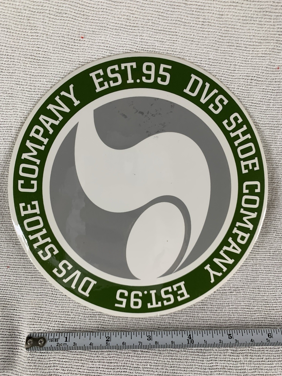 DVS skate shoes sticker large 6 inch