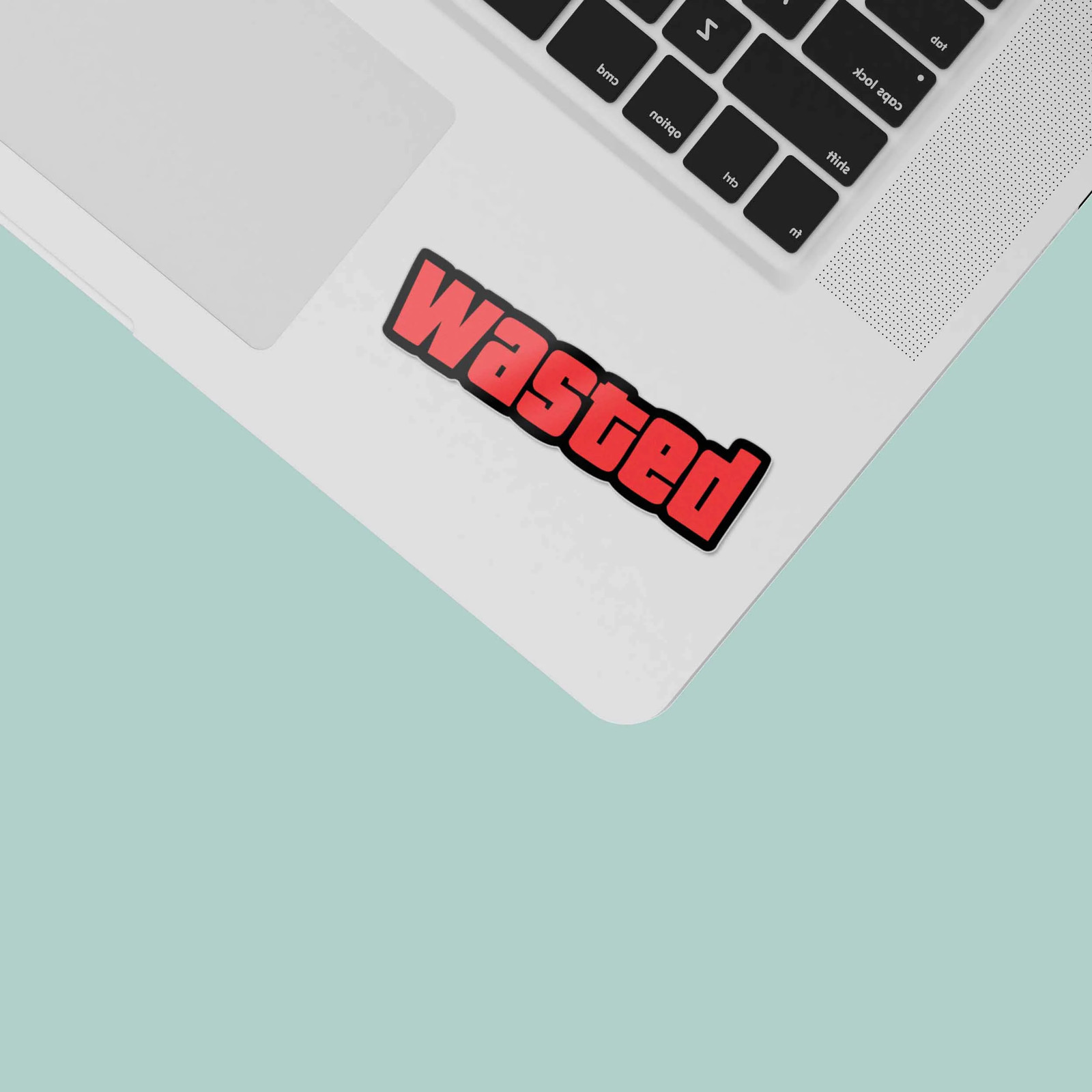 Wasted Funny Gaming Sticker