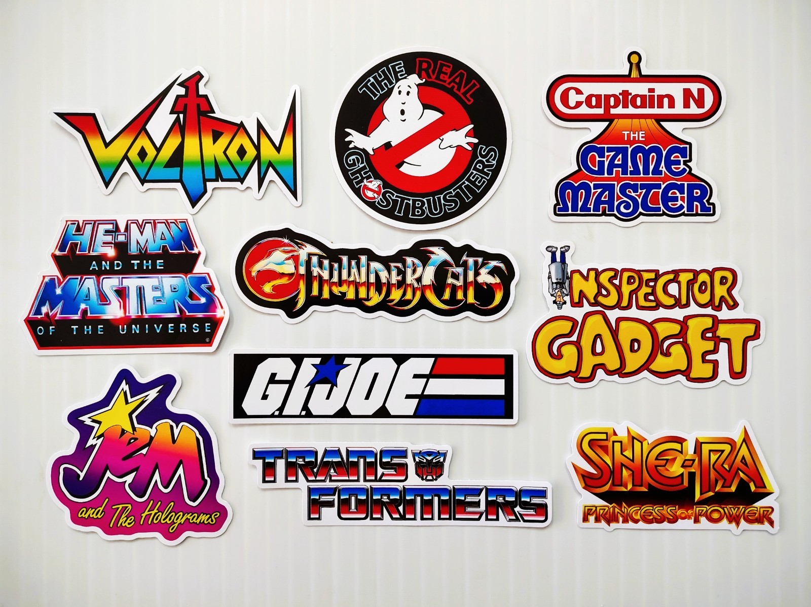 Classic Cartoons Sticker Pack 2 (10) Inspector Gadget He Man Jem She Ra Voctron