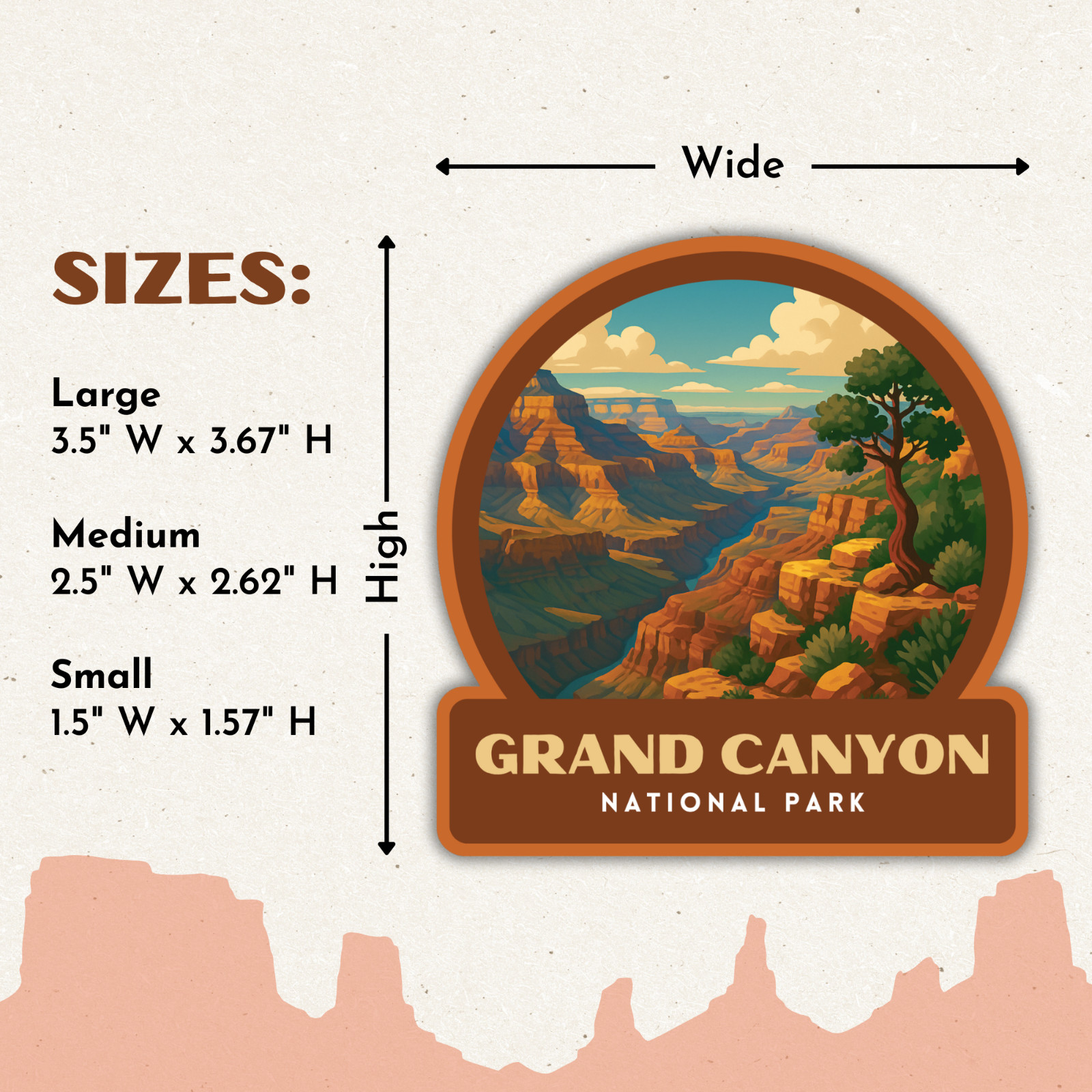 Big Bend National Park Sticker Vinyl Decal Laptop Water Bottle Cooler