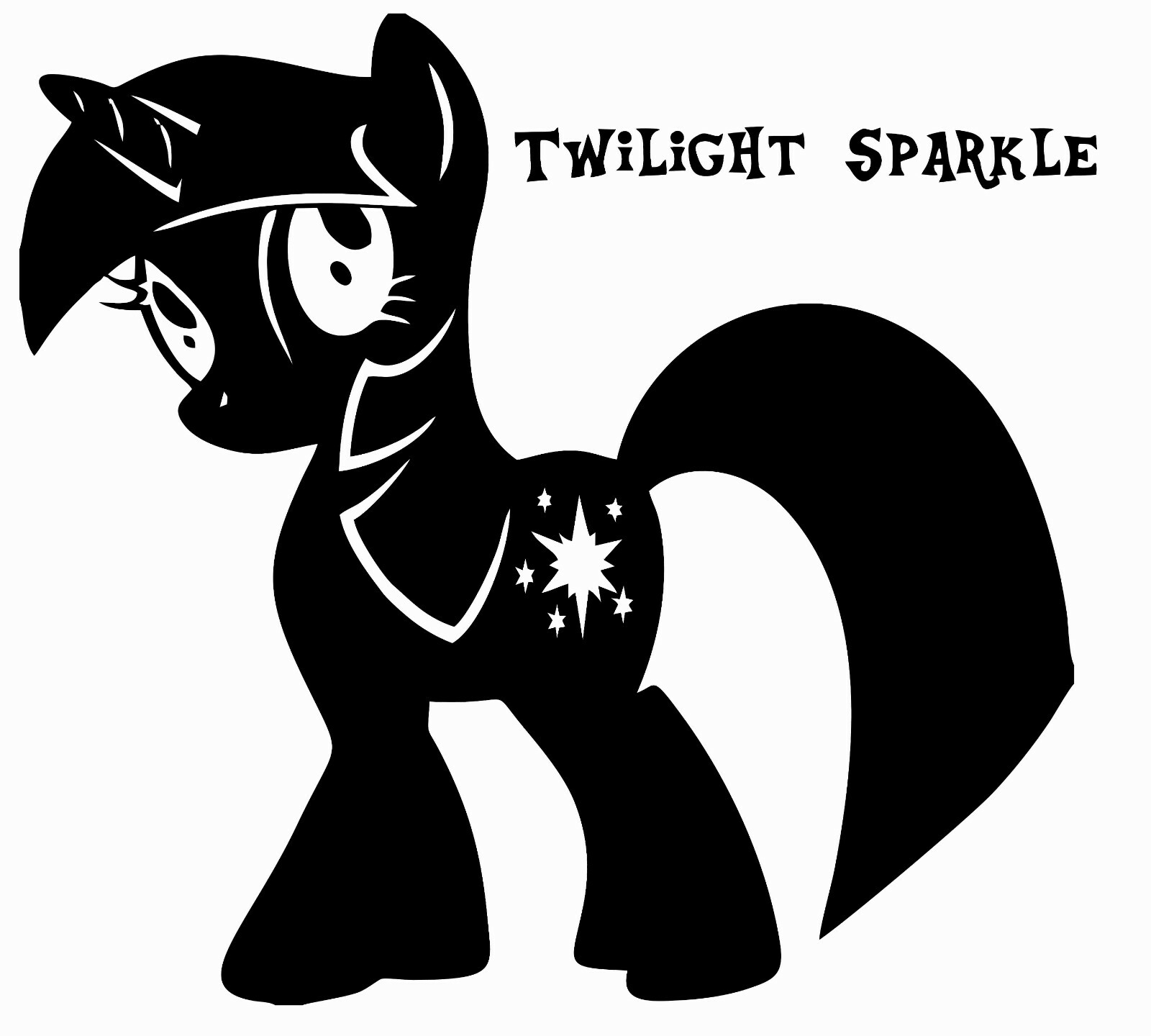 Female Unicorn Pony My Little Pony Wall Decal Twilight Sparkle Home Decor 18×20
