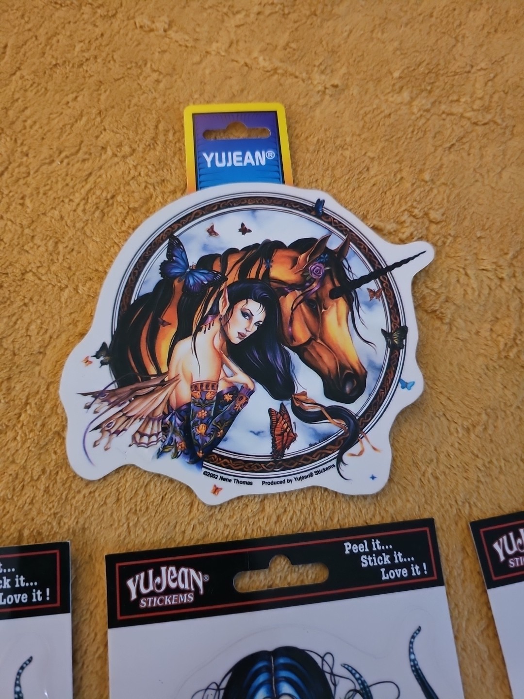 Yu-Jean Fantasy Stickers Lot (7) Y2K 2006 2007 Mermaids Unicorns