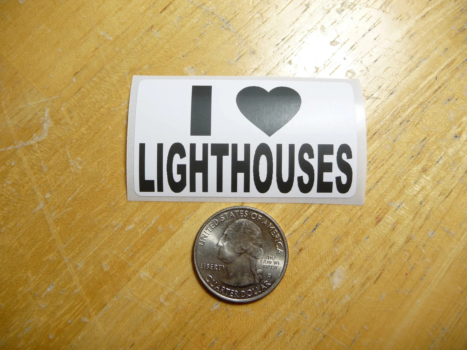 I LOVE LIGHTHOUSES STICKER DECAL 1 – 50 BULK PACK FUNNY COLLECTION HOBBY