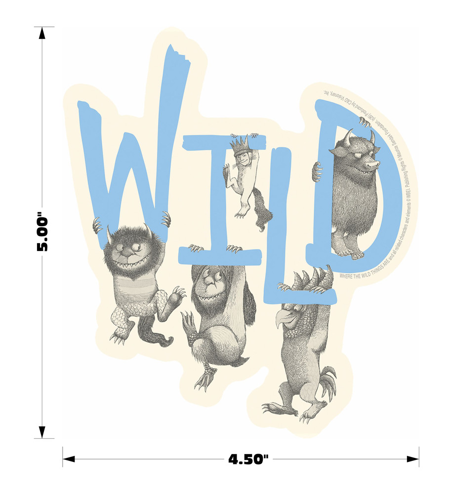 Sticker – Where The Wild Things Are Maurice Sendak Book Kids Children's Classic