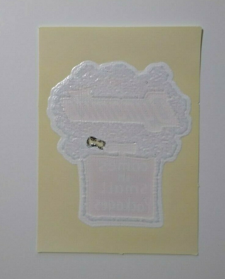 Dynamite Comes In Small Packages Screamin Gleamin Glitter Iron-On Decal Donruss