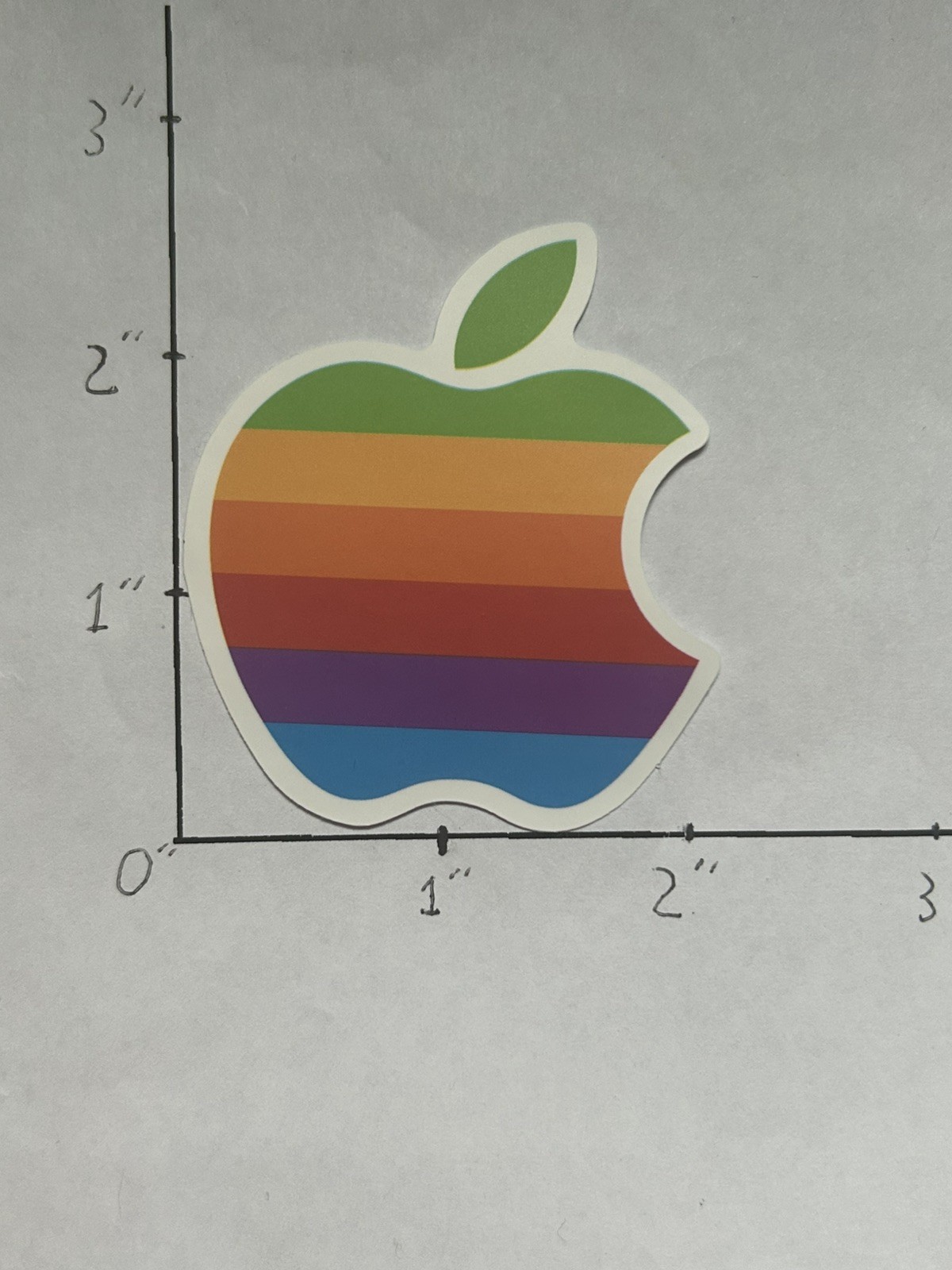 Apple Logo Pride Rainbow Sticker Bomb Vinyl Laptop Waterbottle Luggage Decal