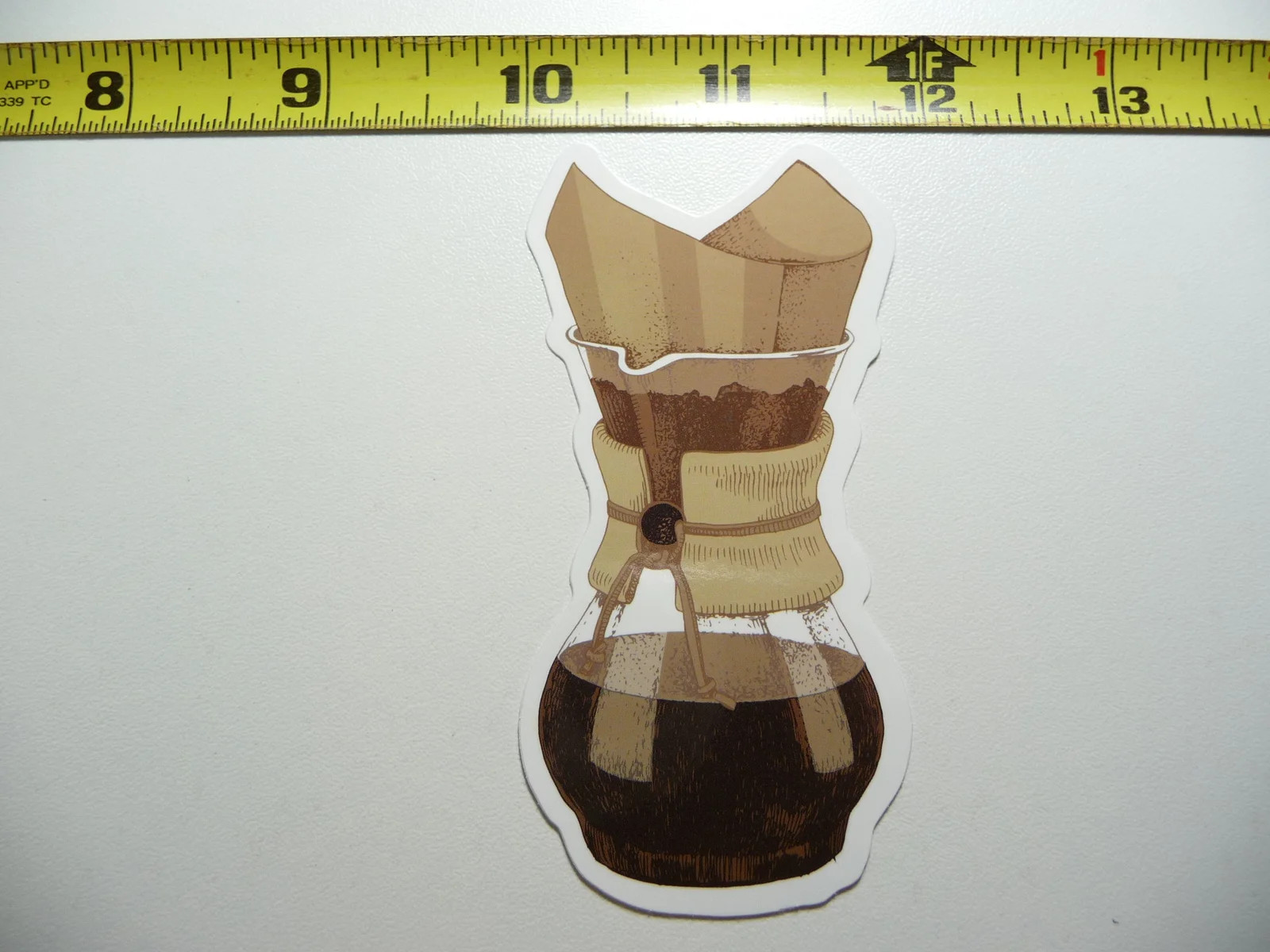 POUR OVER COFFEE FRONT SMALL STICKER DECAL BARISTA SHOP CAFFEINE CAFE