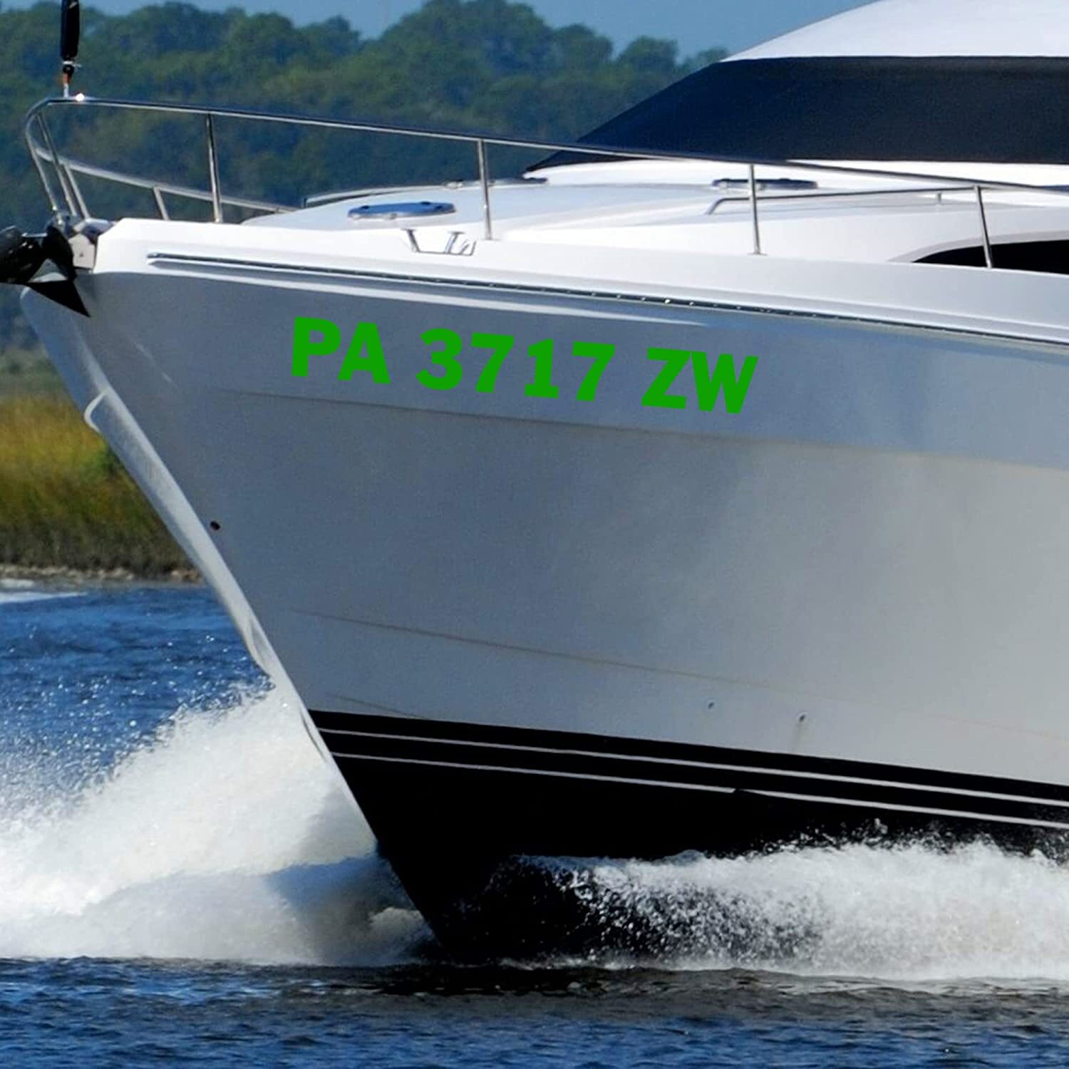 Personalized Decals Boat Registration Numbers and Letters Set of 2 VWAQ – CVD6