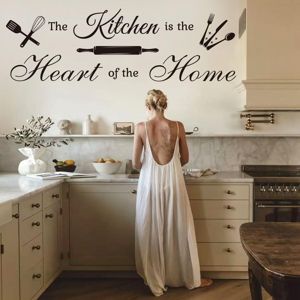 Inspirational Peel and Stick Kitchen Wall Stickers, the Kitchen Is the Heart of