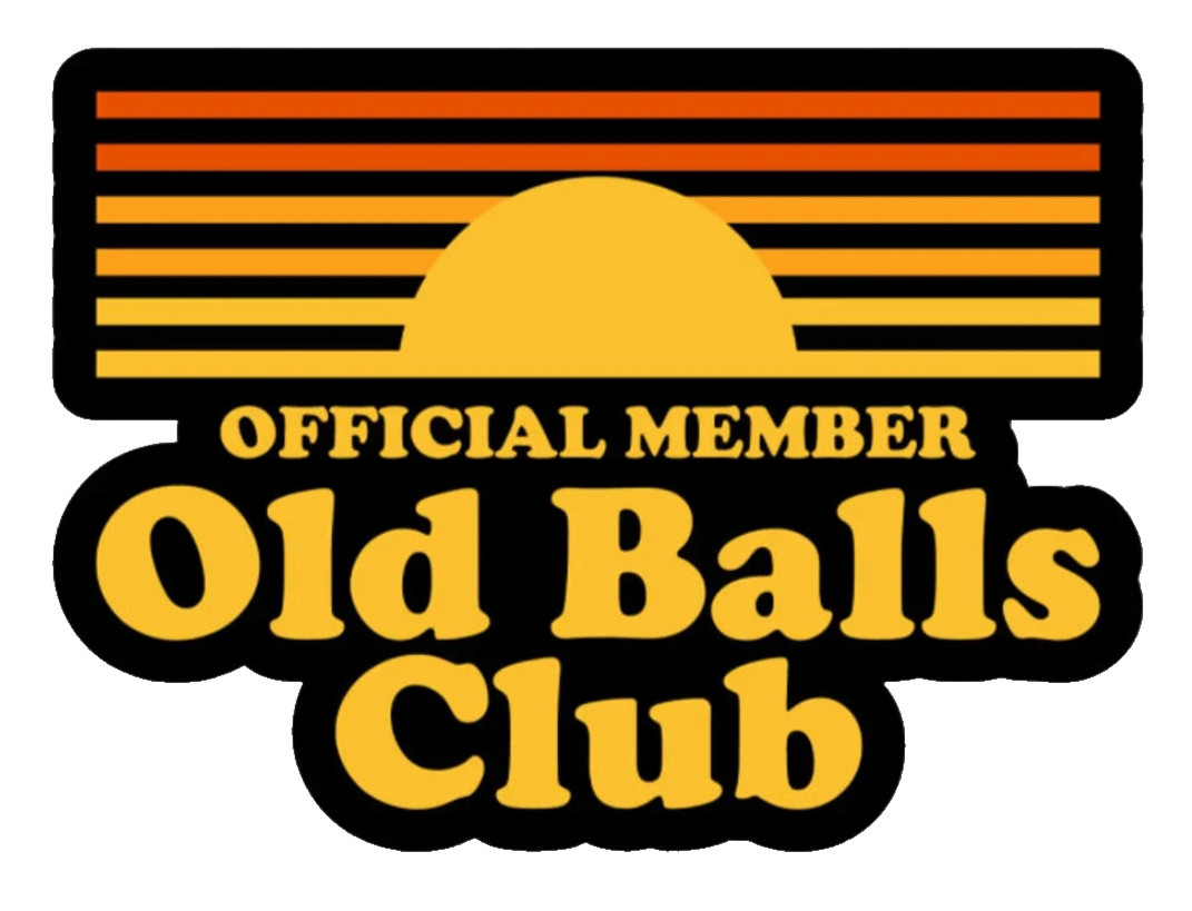 Official Member Old Balls Club *NEW* Sticker 2-1/2" x 2"