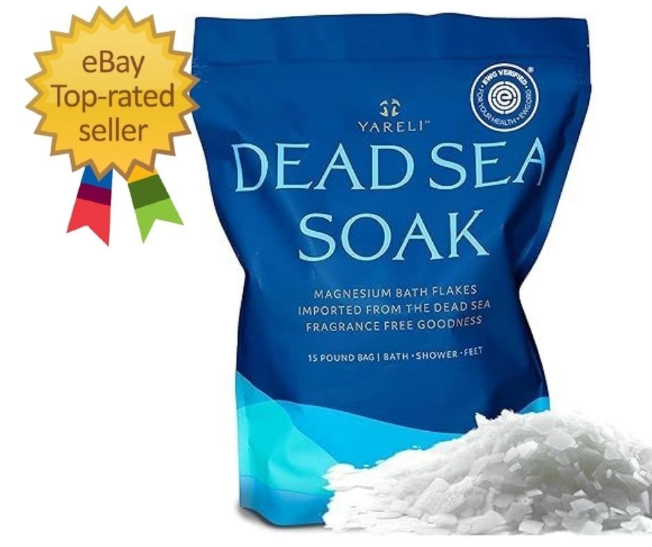 Magnesium Flakes, 15lb, Dead Sea Bath & 240 Ounce (Pack of 1), White