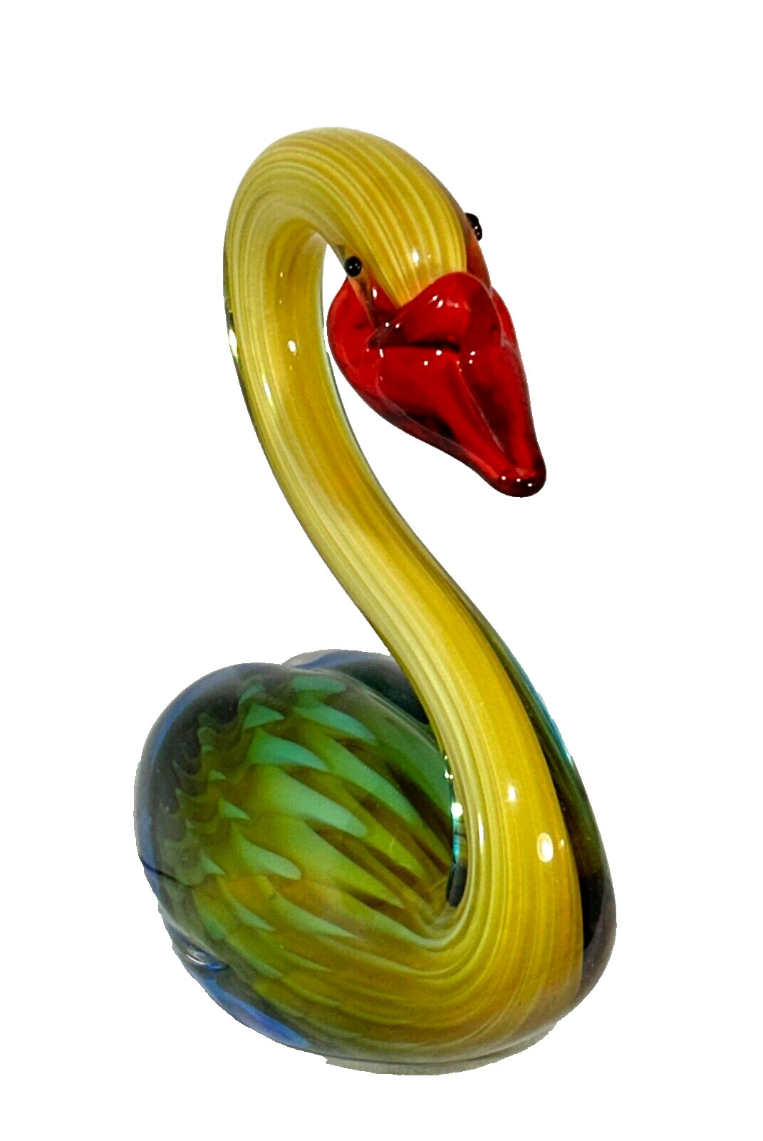 Dale Tiffany Swan Handcrafted Art Glass Sculpture