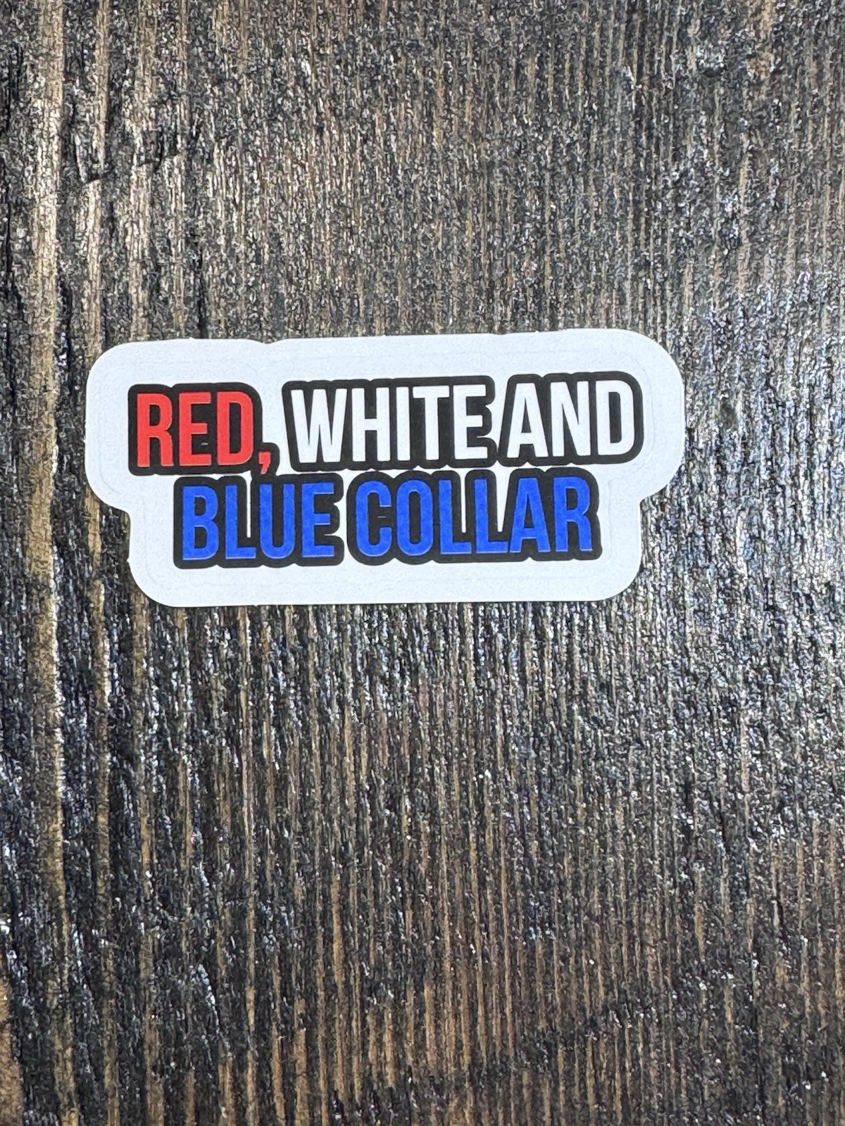 Patriotic sticker – Red, White and Blue Color – Decal 2”