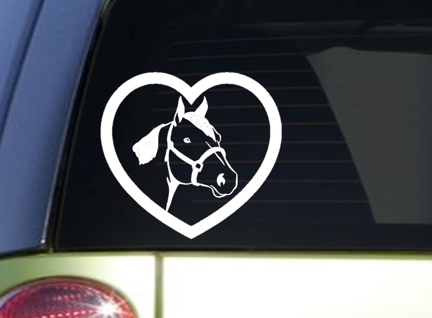 Horse heart *I841* 6" Sticker horse decal ˜