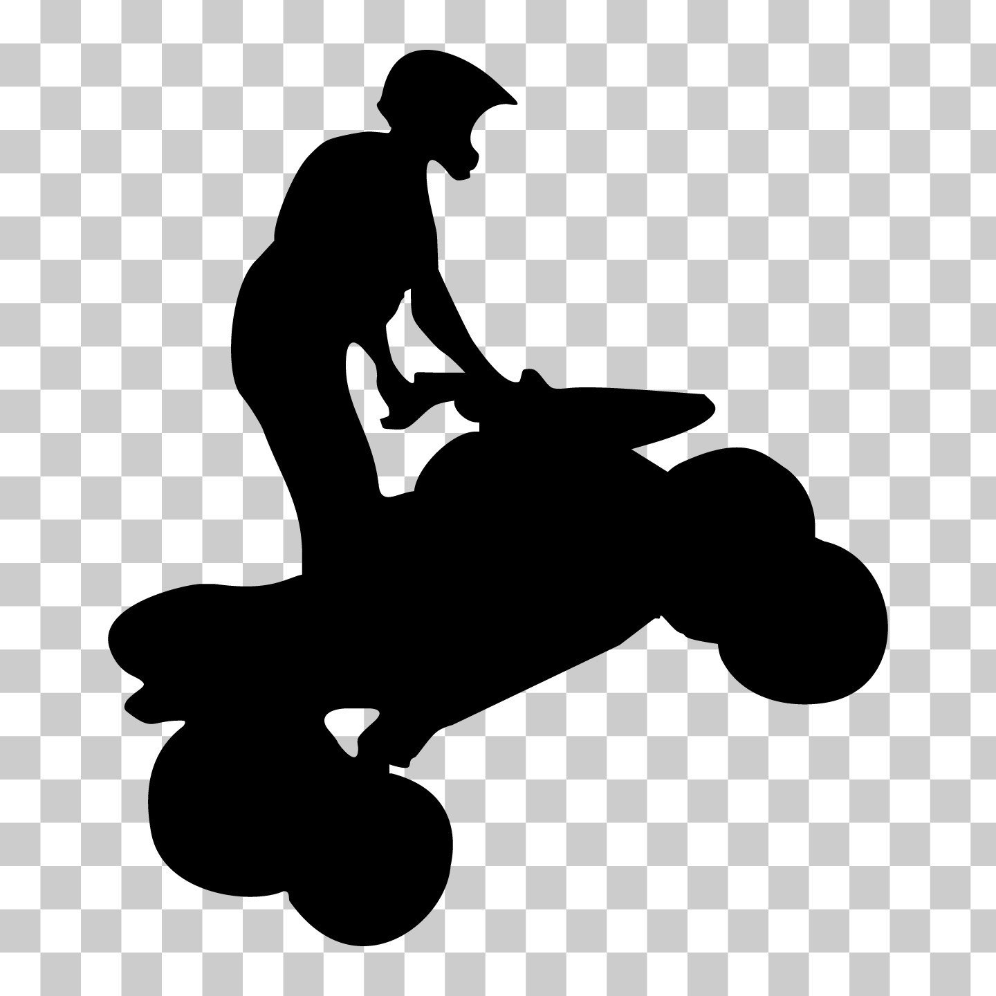 ATV Quad 4 Wheeler Vinyl Decal Sticker for Car Window Laptop & More