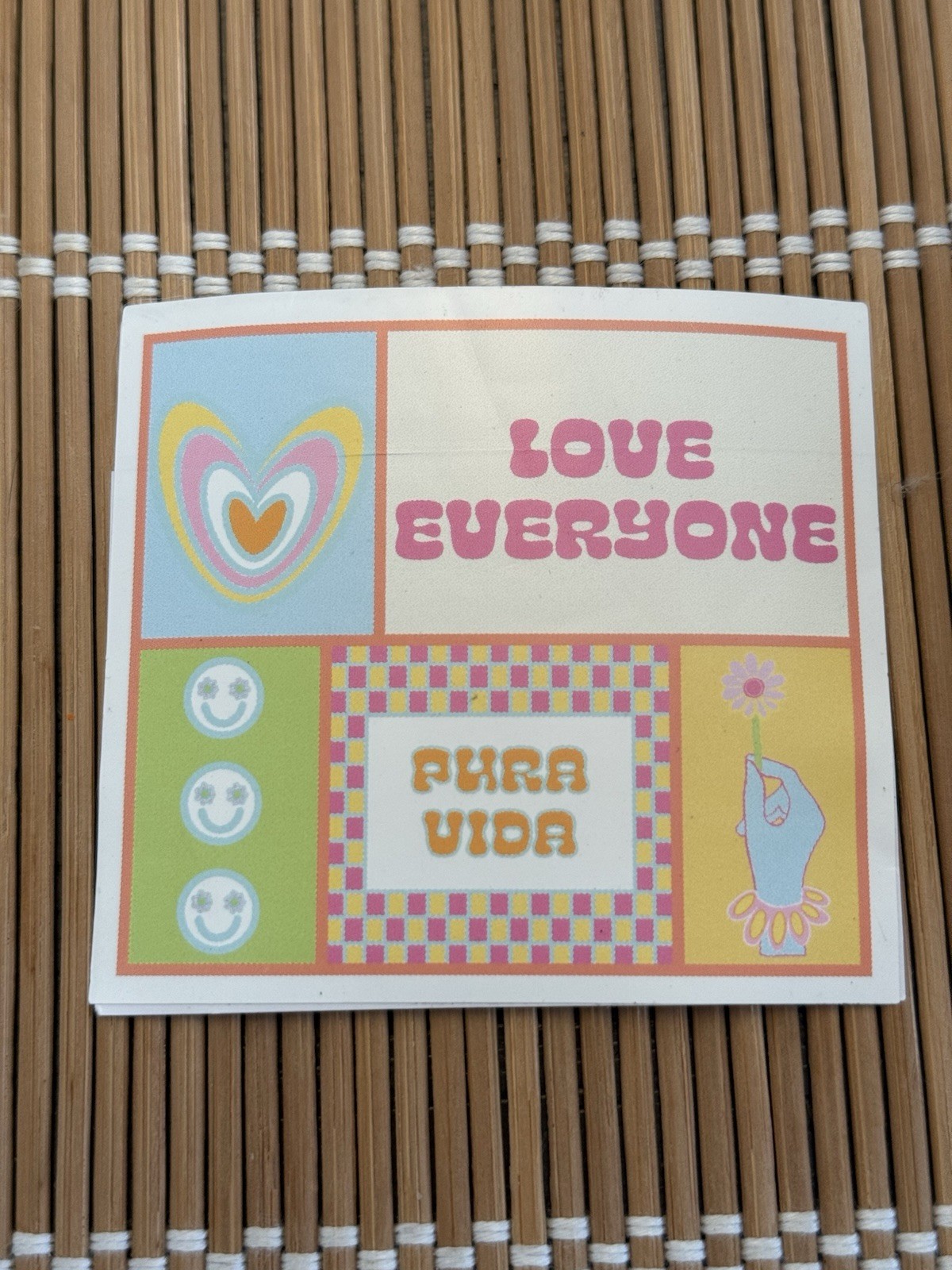 Pura Vida Monthly Club Sticker Love Everyone