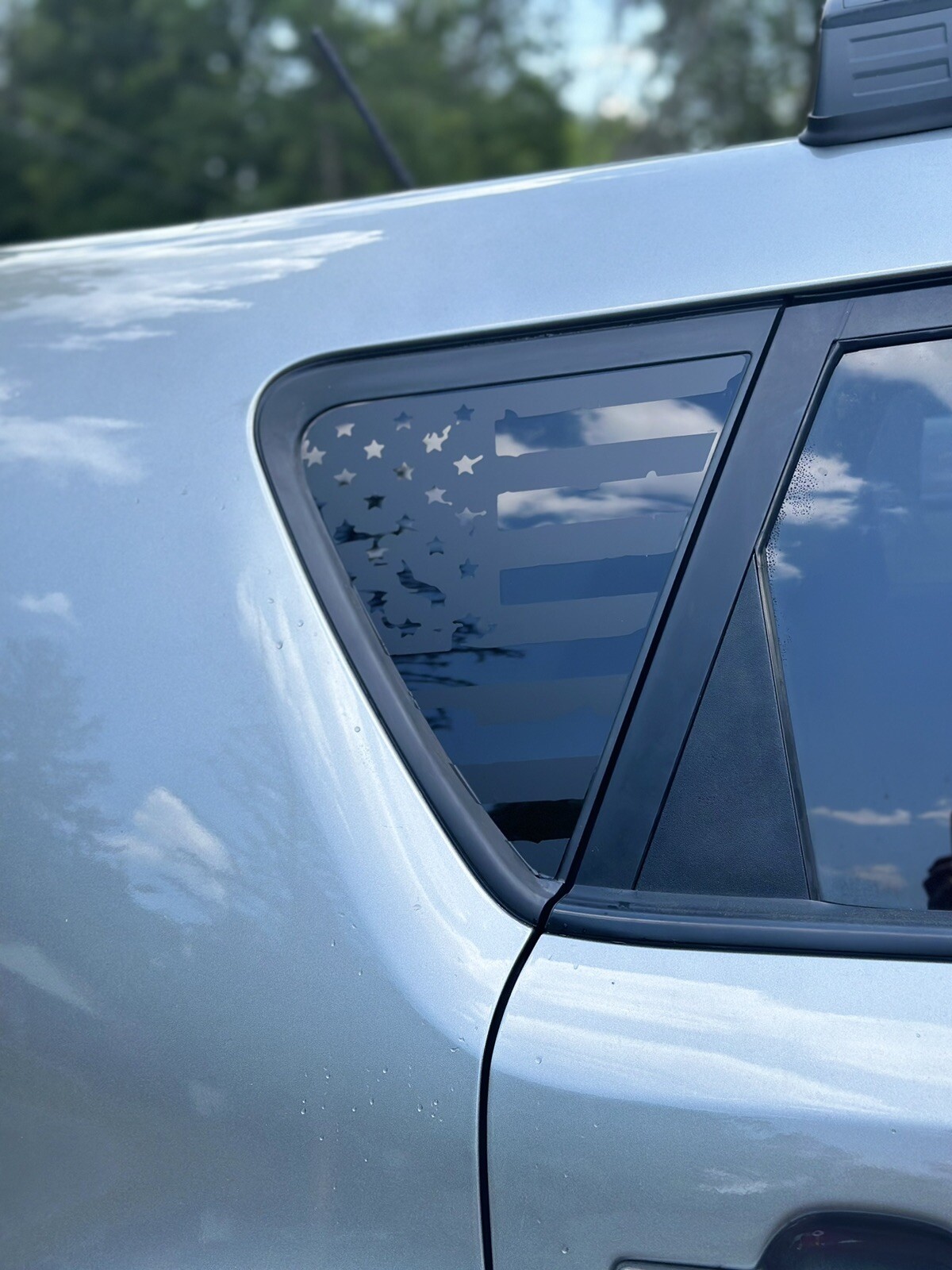 USA Distressed flag quarter panel window decals Fit any 2014-2019 Kia Soul
