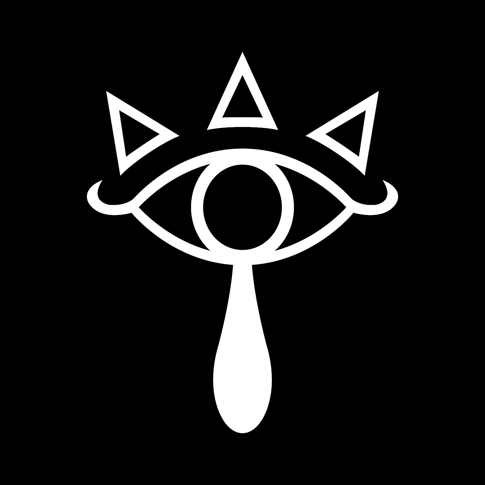 Zelda Crest of the Sheikah Eye Symbol Vinyl Decal Art for Cars Windows Laptops