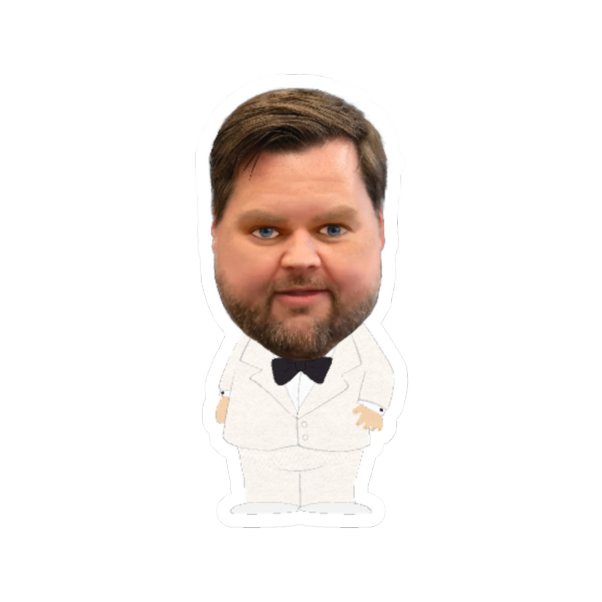 JD Vance South Park Meme Sticker – Funny Political Satire Decal