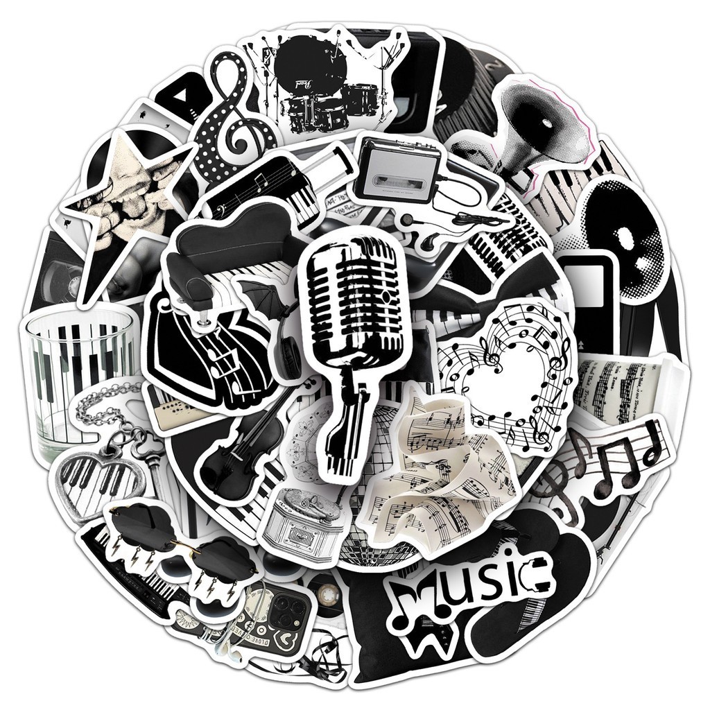300pcs Rock Band Logo Stickers Decal Lot Punk Vinyl Music Heavy Metal Laptop USA