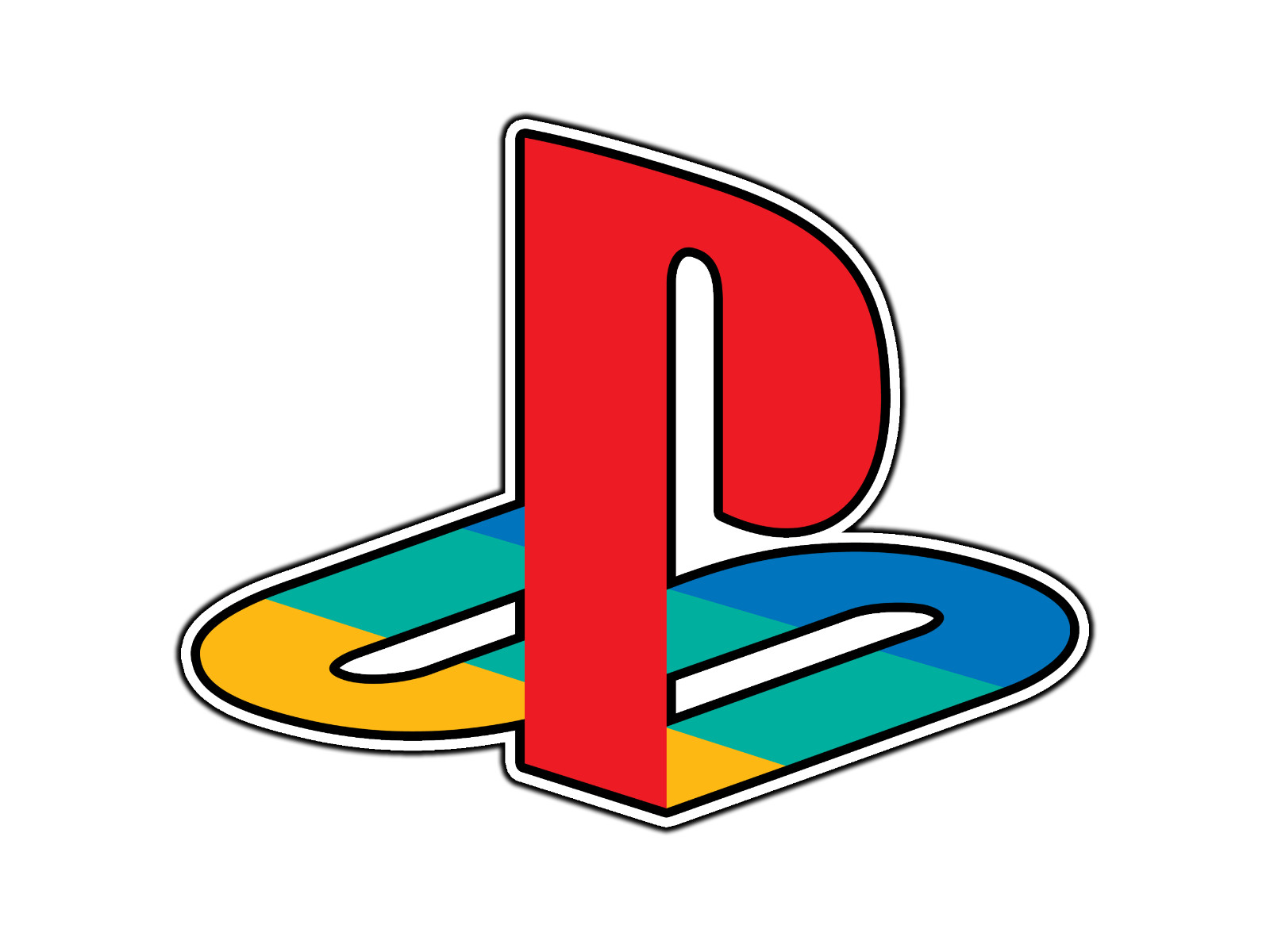 PlayStation Logo #1 Waterproof Vinyl Sticker Decal Die-Cut