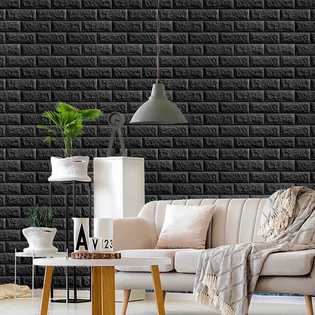 Soundproof Wall Panel Stickers Waterproof Foam Tiles DIY Design Easy Care