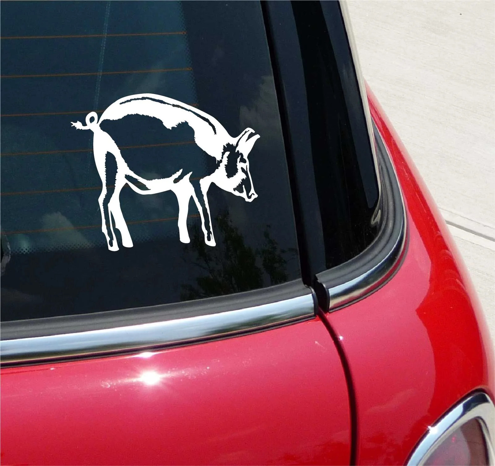 PIG HOG FARMING BACON PET GRAPHIC DECAL STICKER ART CAR WALL DECOR