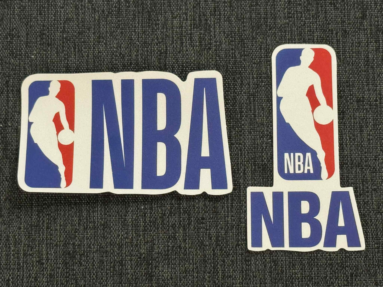 Lot (2) NBA NATIONAL BASKETBALL ASSOCIATION 1 1/2" to 3" Logo STICKERS Fast FREE