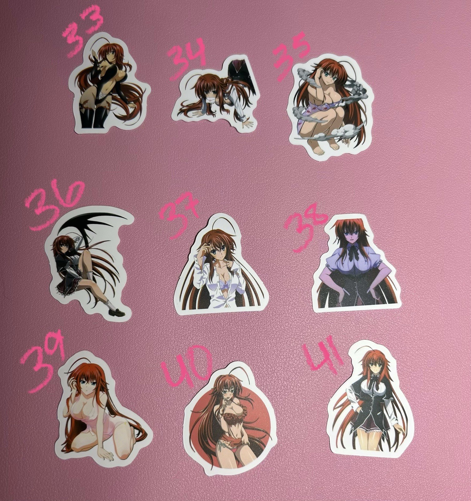 High school dxd anime waifu lewd sexy girl stickers