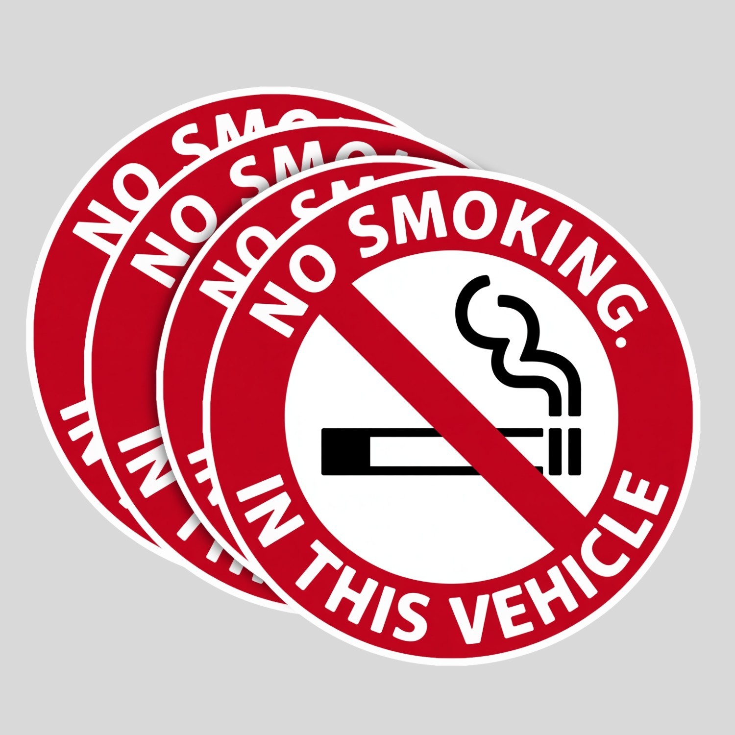 4pcs No Smoking Stickers – Waterproof Vinyl Decals for Cars & Vehicles