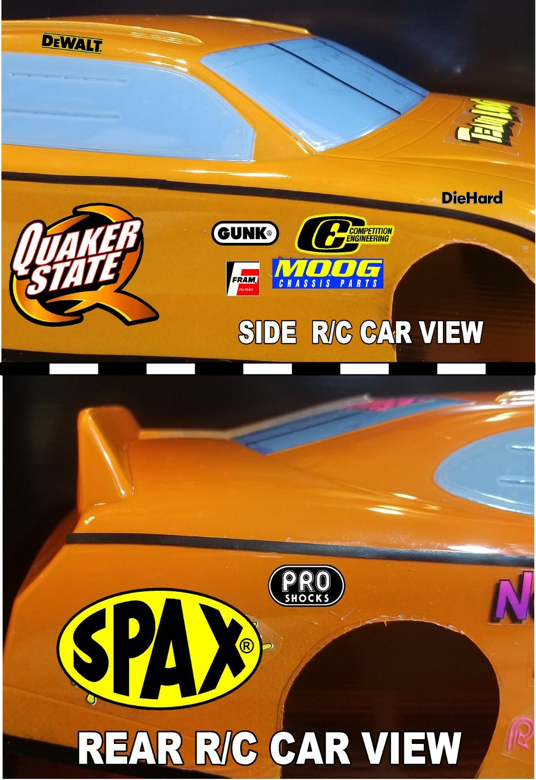 r/c car- WHITE VINYL Sticker Gang SHEET 47 -R/C MODEL Decals 1/12-1/10-rc10