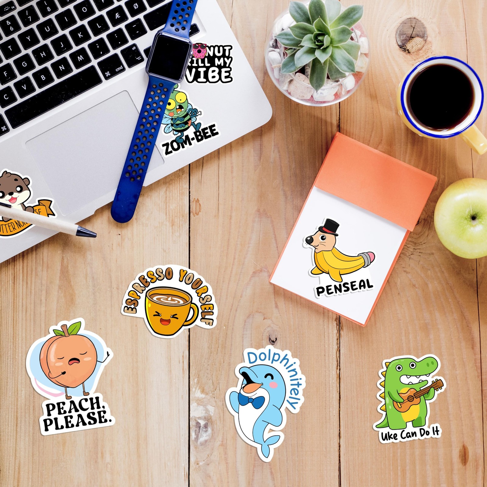 123 PCS Funny Pun Stickers for Adults, Hilarious Punny Gift for Laptop, Water…
