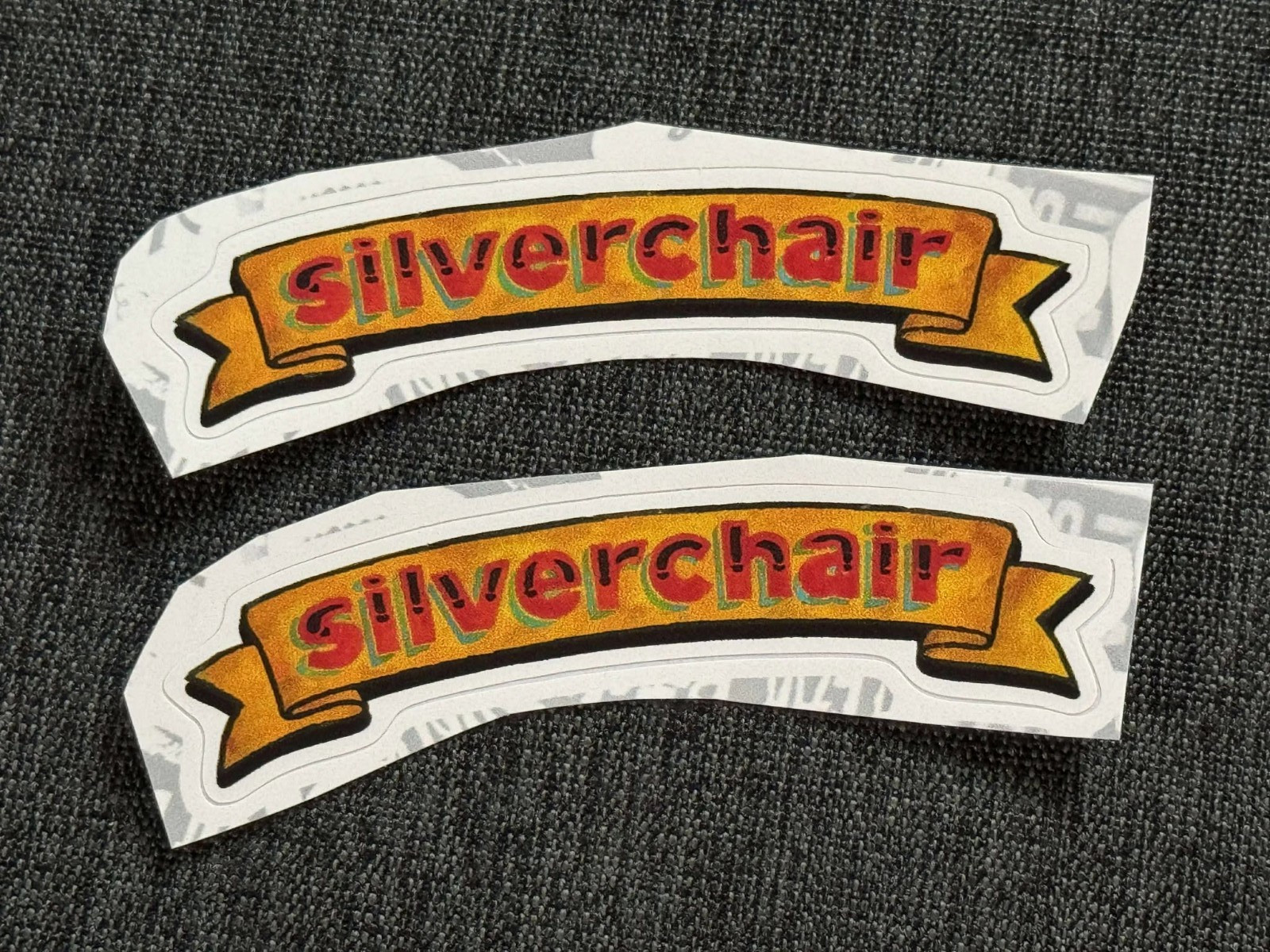 Lot (2) SILVERCHAIR 1/2" x 3 1/4" Band Logo STICKERS Fast! FREE SHIP!