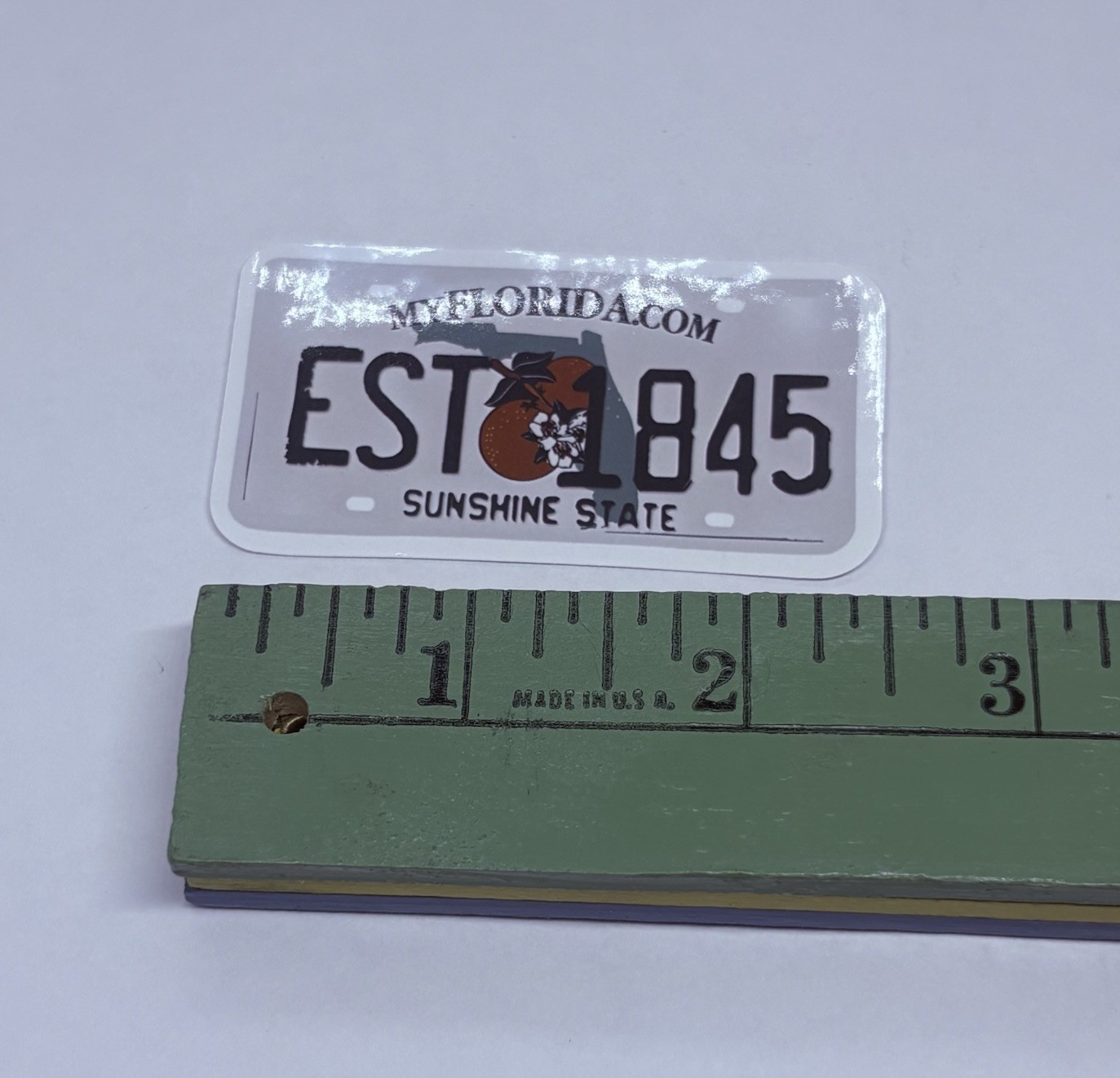 Florida Novelty License Plate Sticker Sunshine Art Decal Vinyl Souvenir Tc6