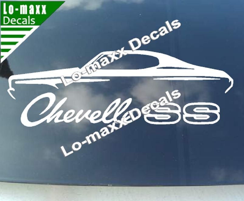 Chevelle SS Vinyl Sticker Muscle Car High Performance Graphic Die Cut Decal
