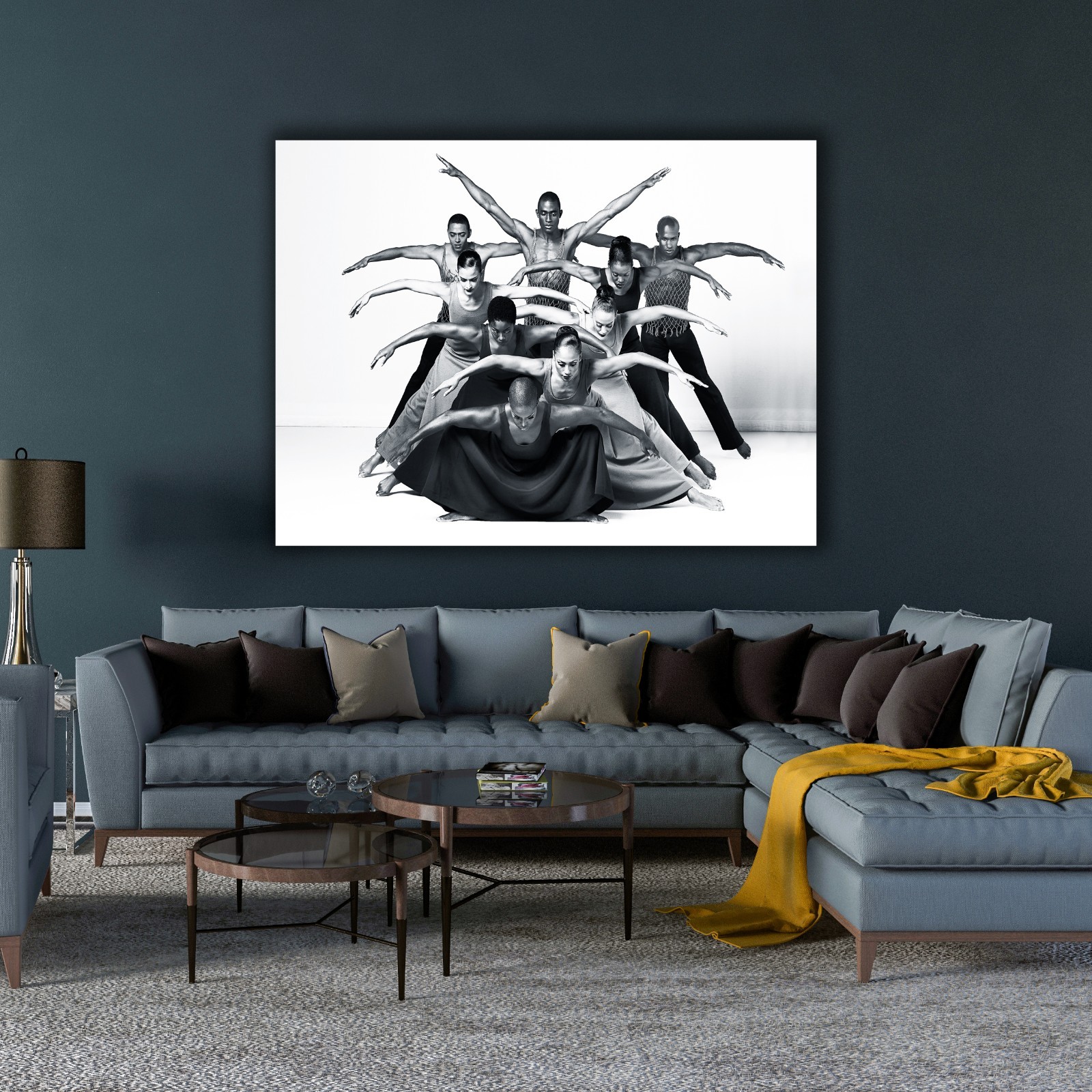 American Dance Theater in Ailey's "Revelations" Wall Art, Alvin Ailey Poster .