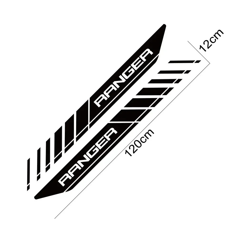 Aftermarket Rear Trunk Side Letter Decal for Ford Ranger Raptor | Vinyl Film Tru