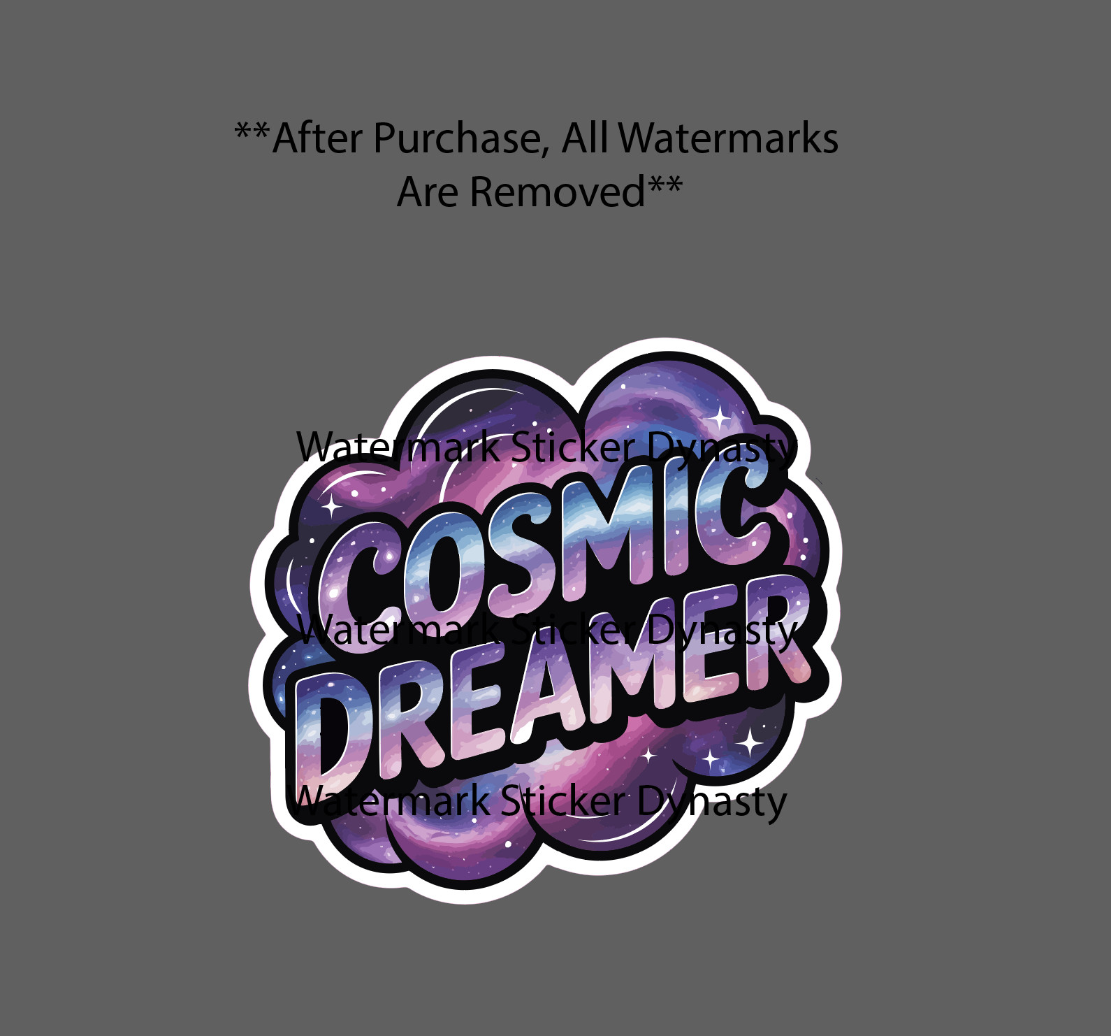 Cosmic Dreamer Sticker Waterproof Decal Space Galaxy Dreaming Gift NEW