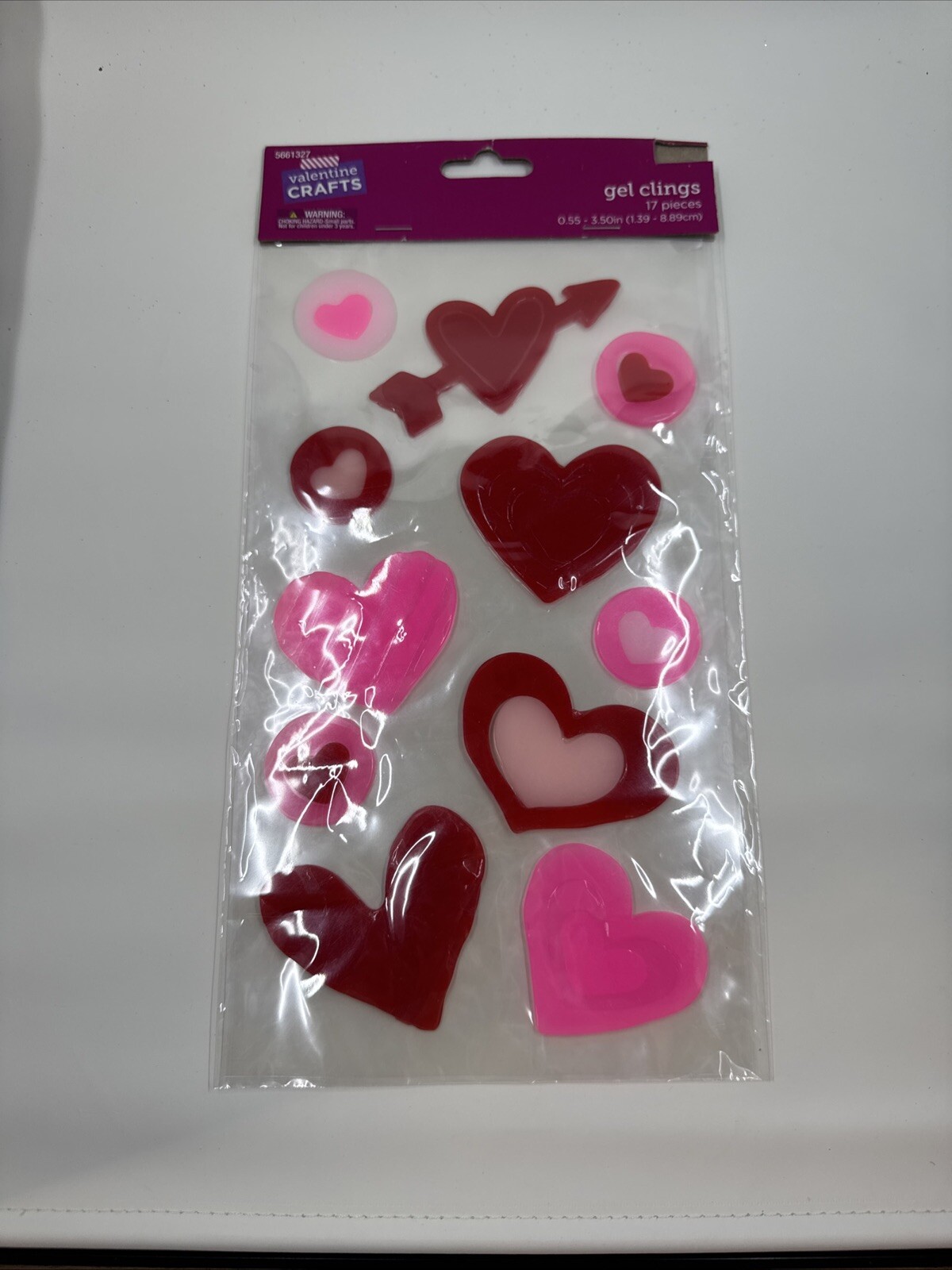 Valentine's Day Conversation Hearts Window Gel Clings