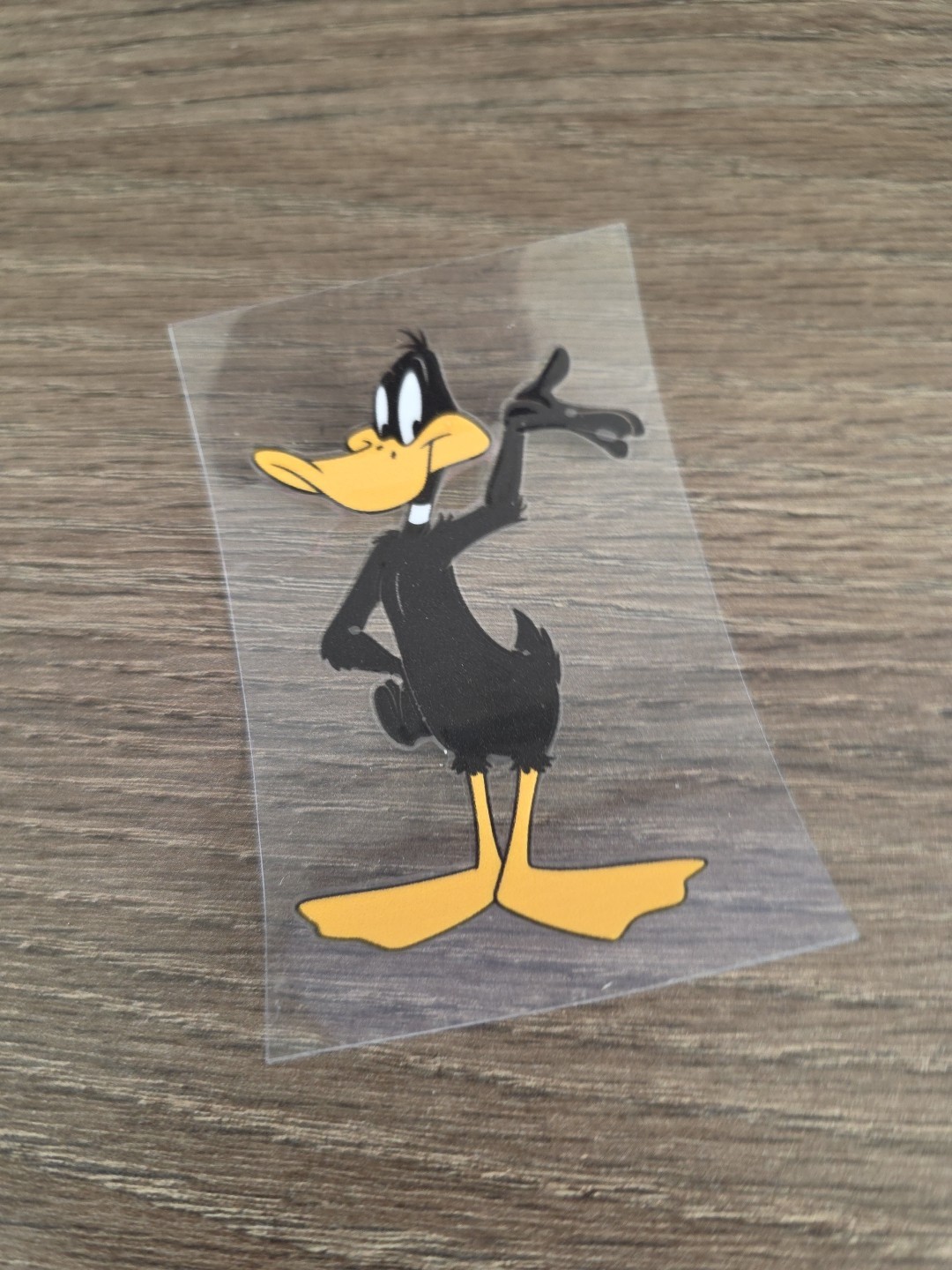 Daffy Duck Retro Carton UV DTF Raised Decal Sticker Waterproof 2inx 3in