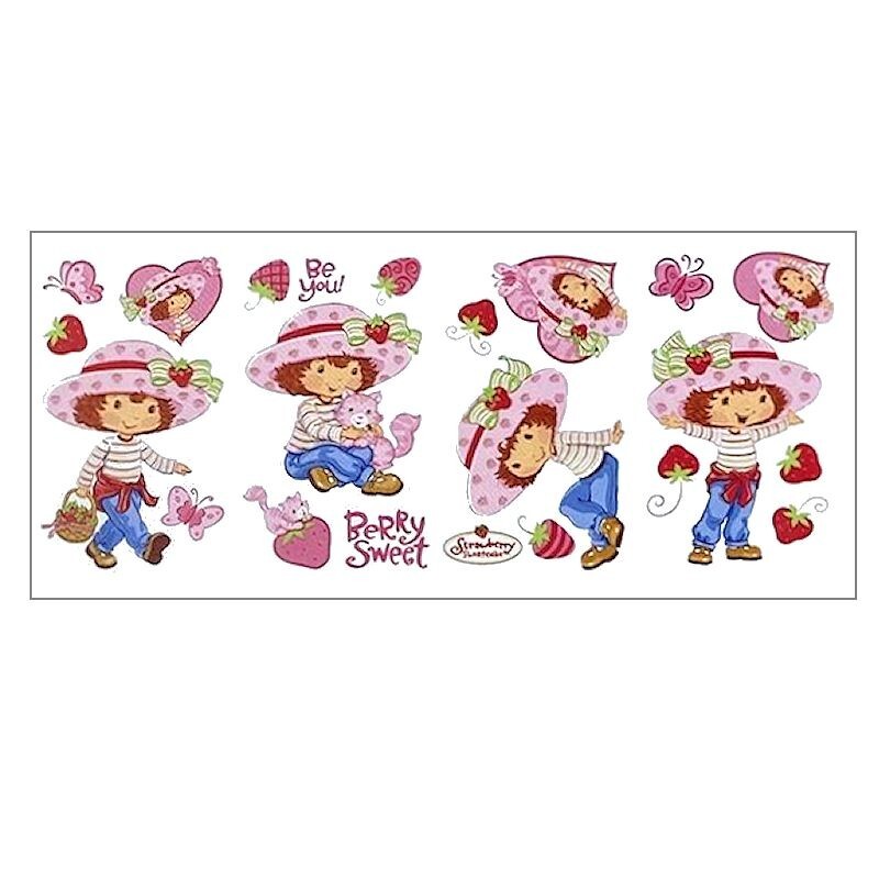 STRAWBERRY SHORTCAKE CUSTARD Cat 22 Jumbo Stick-ups wall stickers MURAL decals